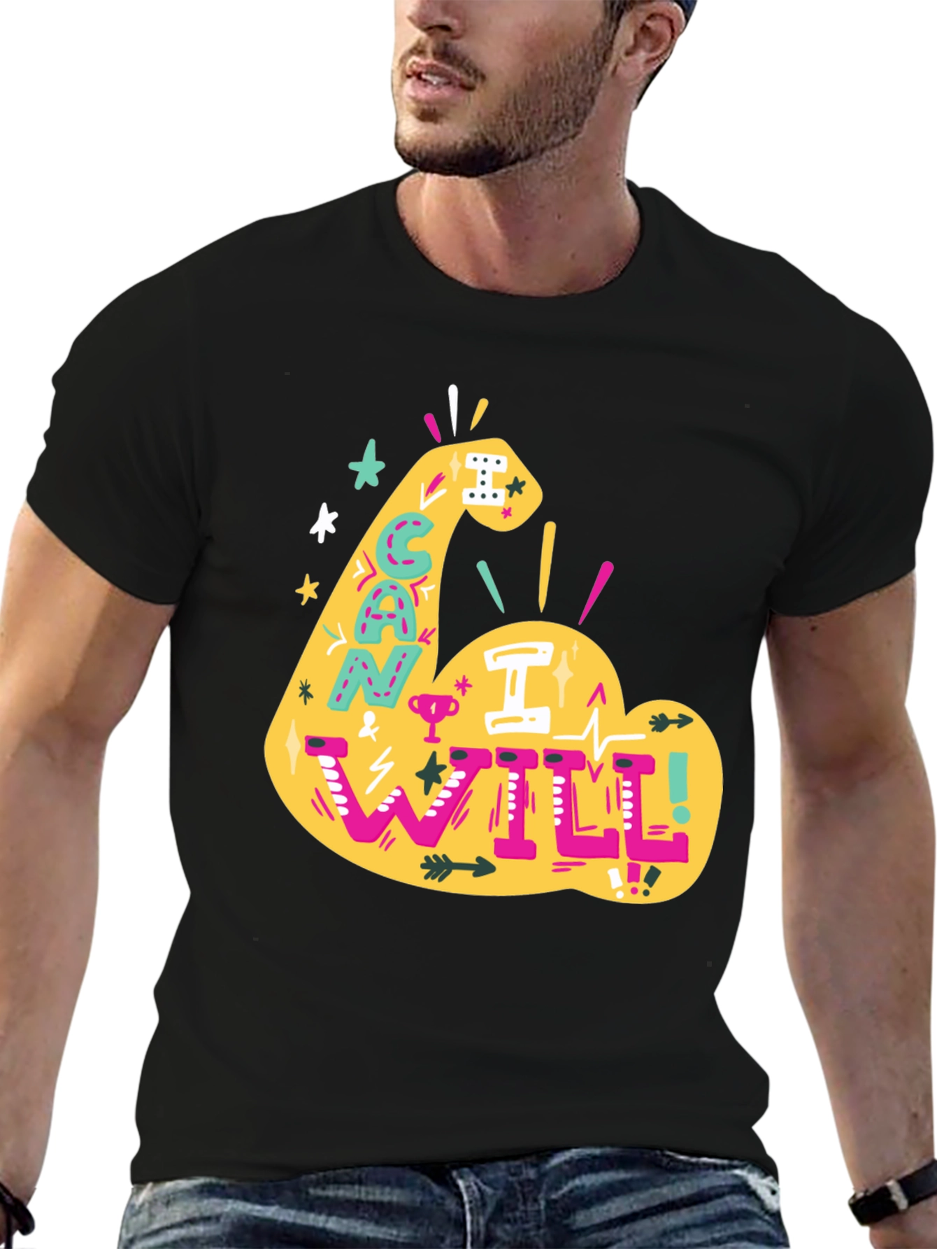 Motivational Can I Will Graphic Tee