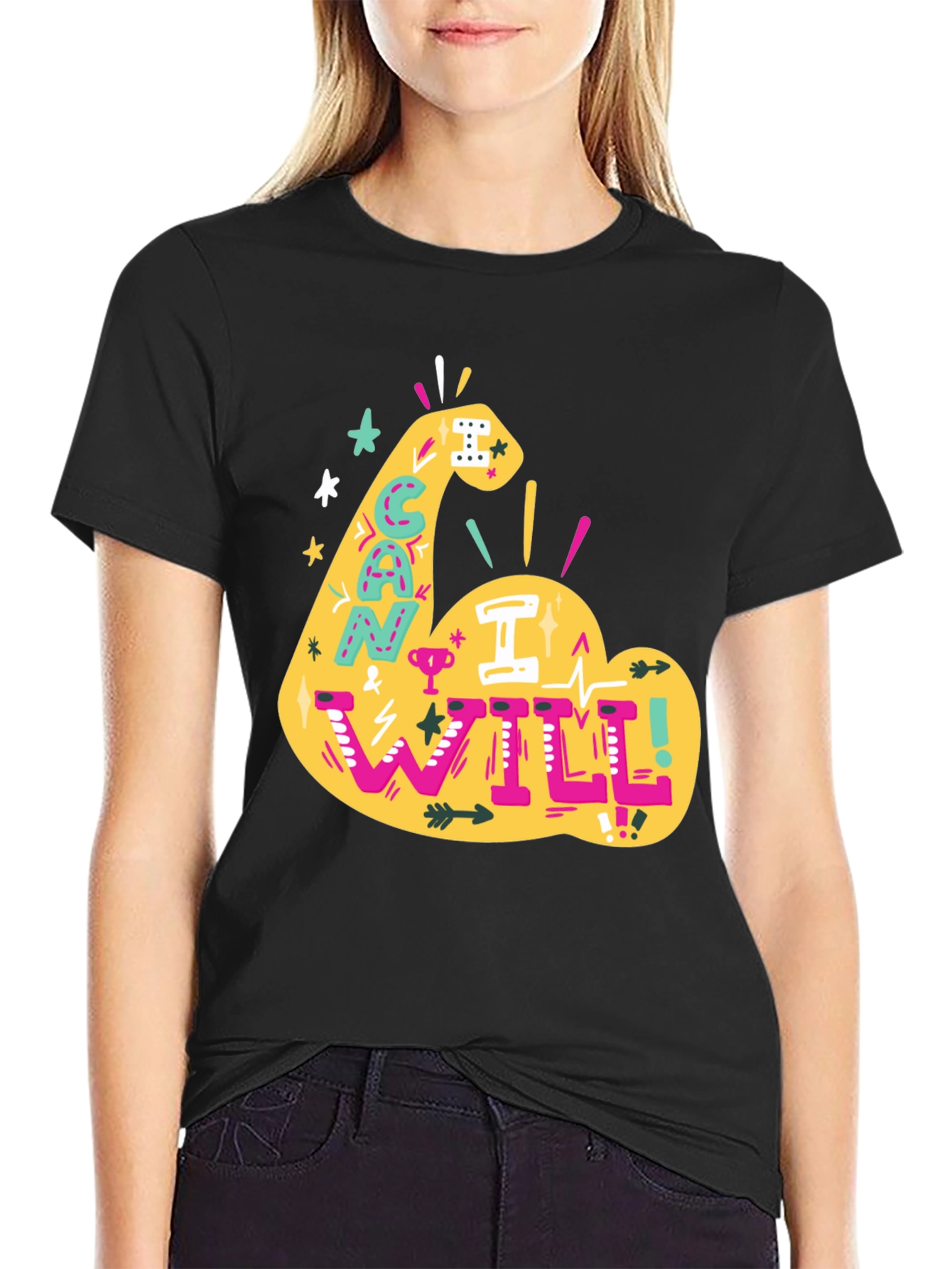 Motivational Can I Will Graphic Tee