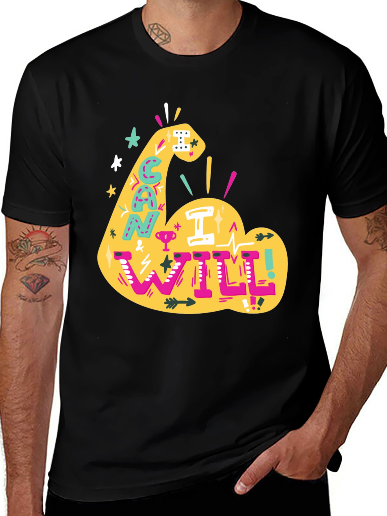 Motivational Can I Will Graphic Tee