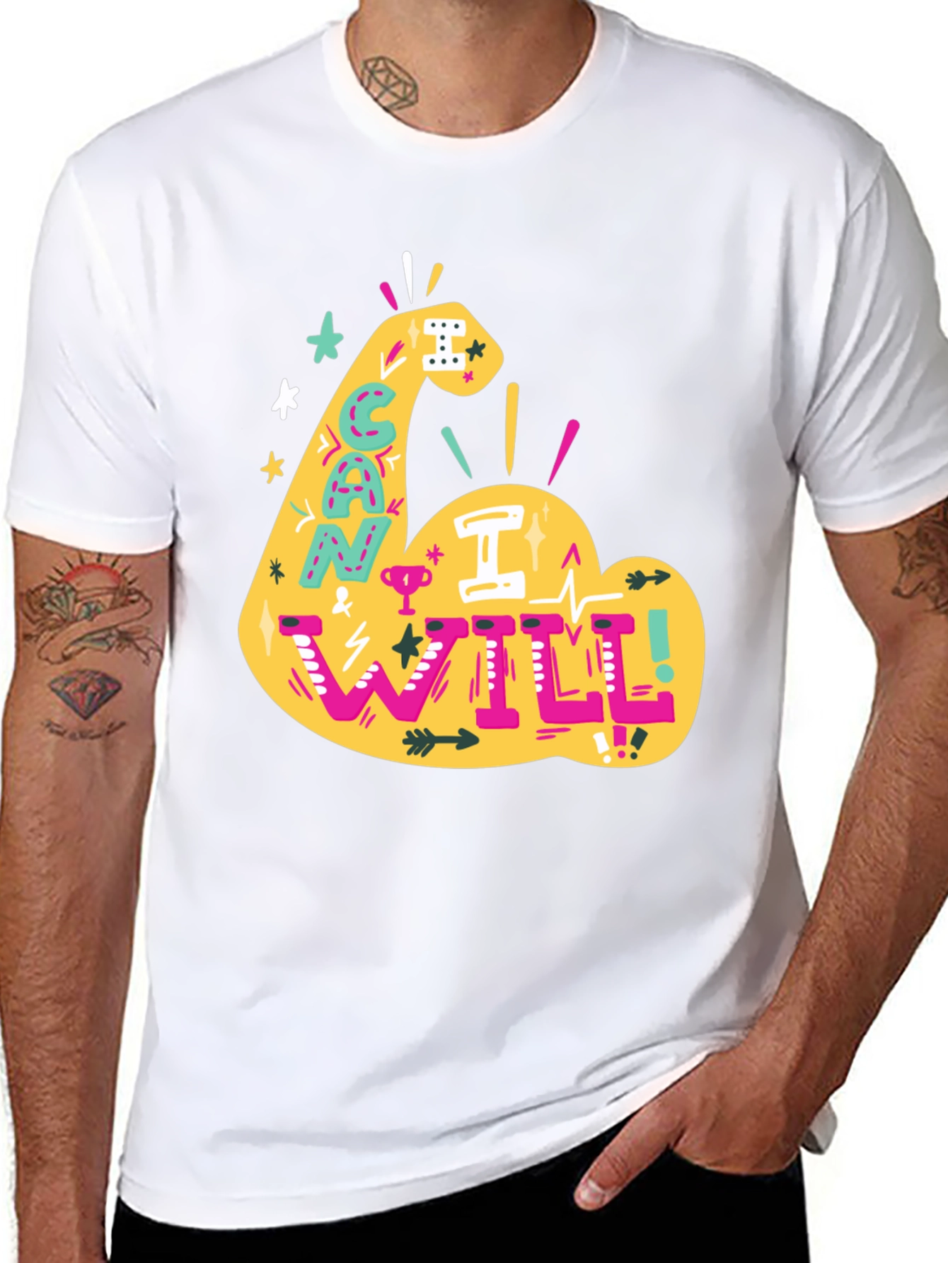 Motivational Can I Will Graphic Tee