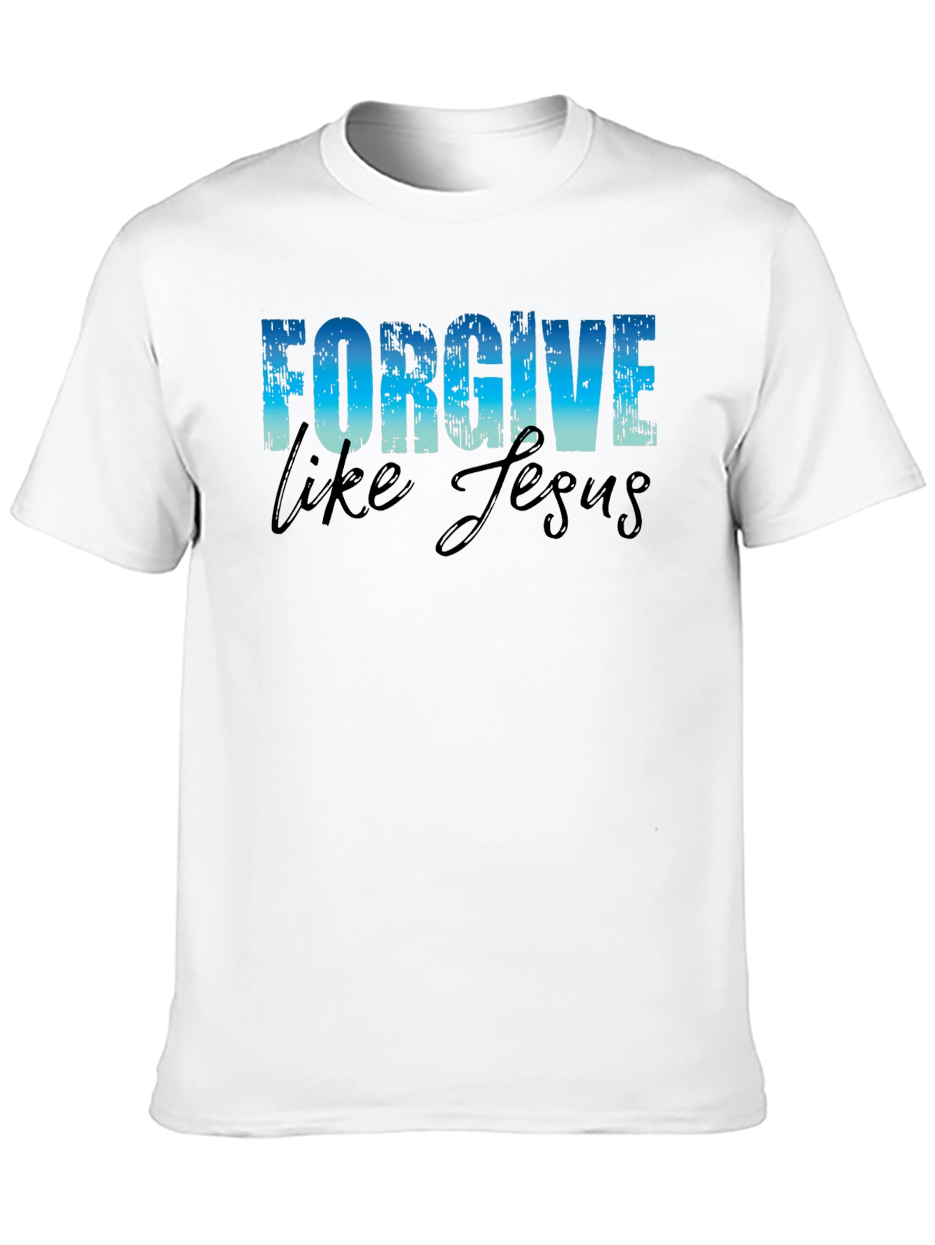 Forgive Like Jesus Black Graphic T-Shirt