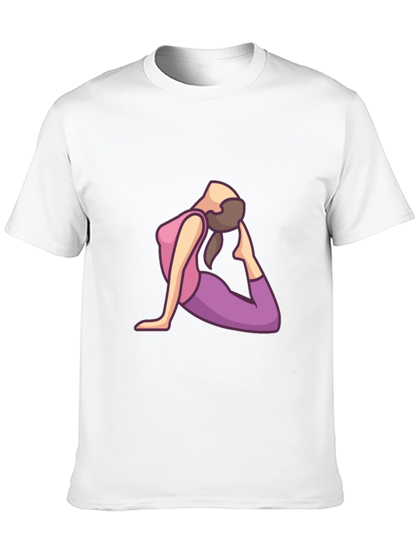 Yoga Pose Graphic Print Mens T-Shirt