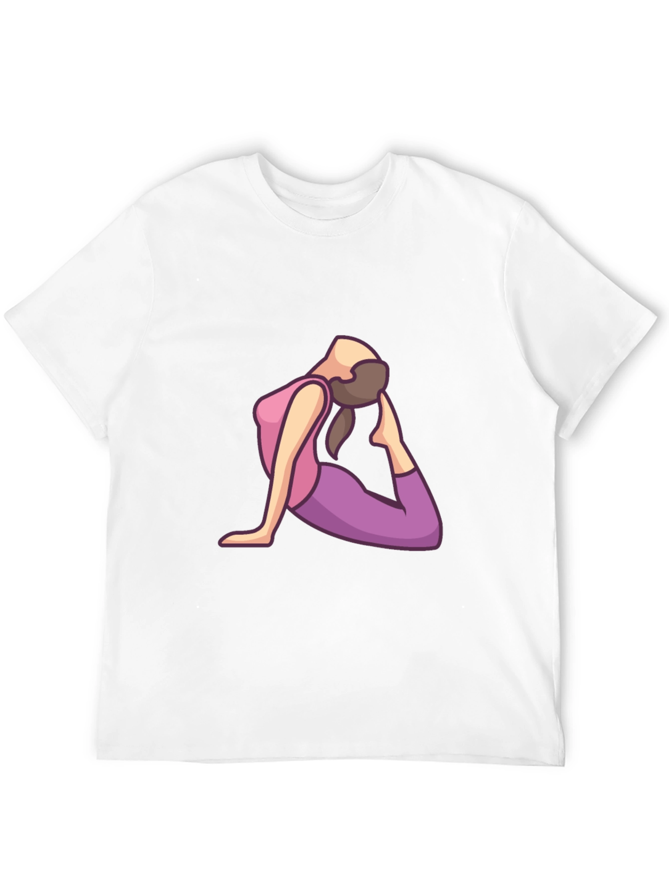 Yoga Pose Graphic Print Mens T-Shirt
