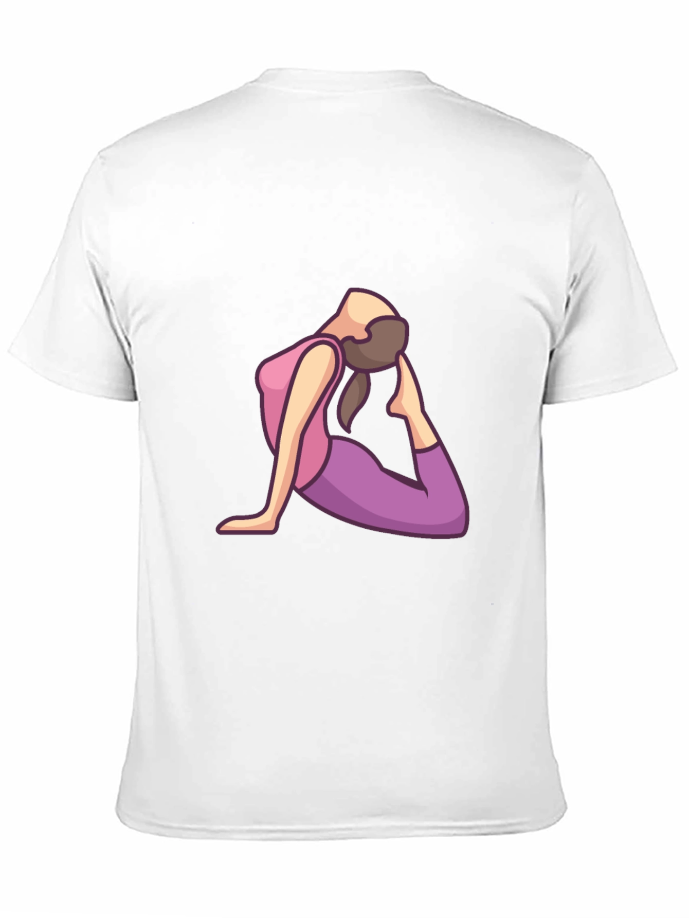 Yoga Pose Graphic Print Mens T-Shirt