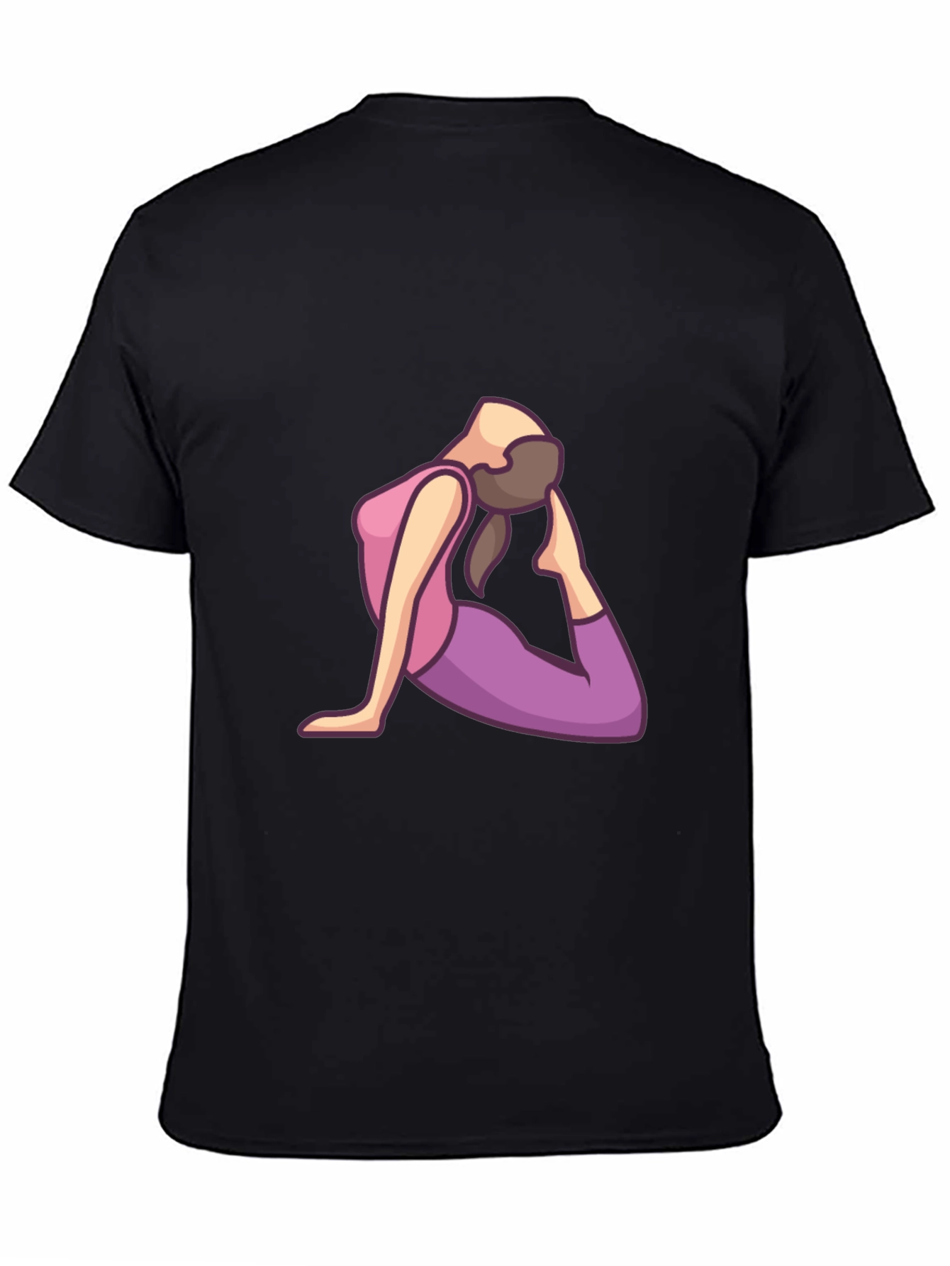 Yoga Pose Graphic Print Mens T-Shirt