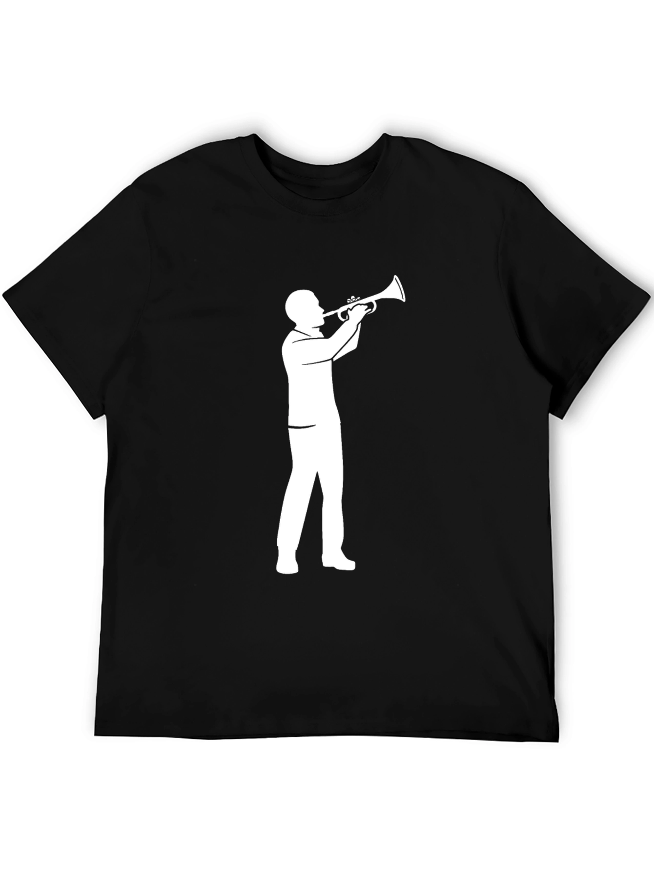 Trumpet Player Graphic Tee - Black