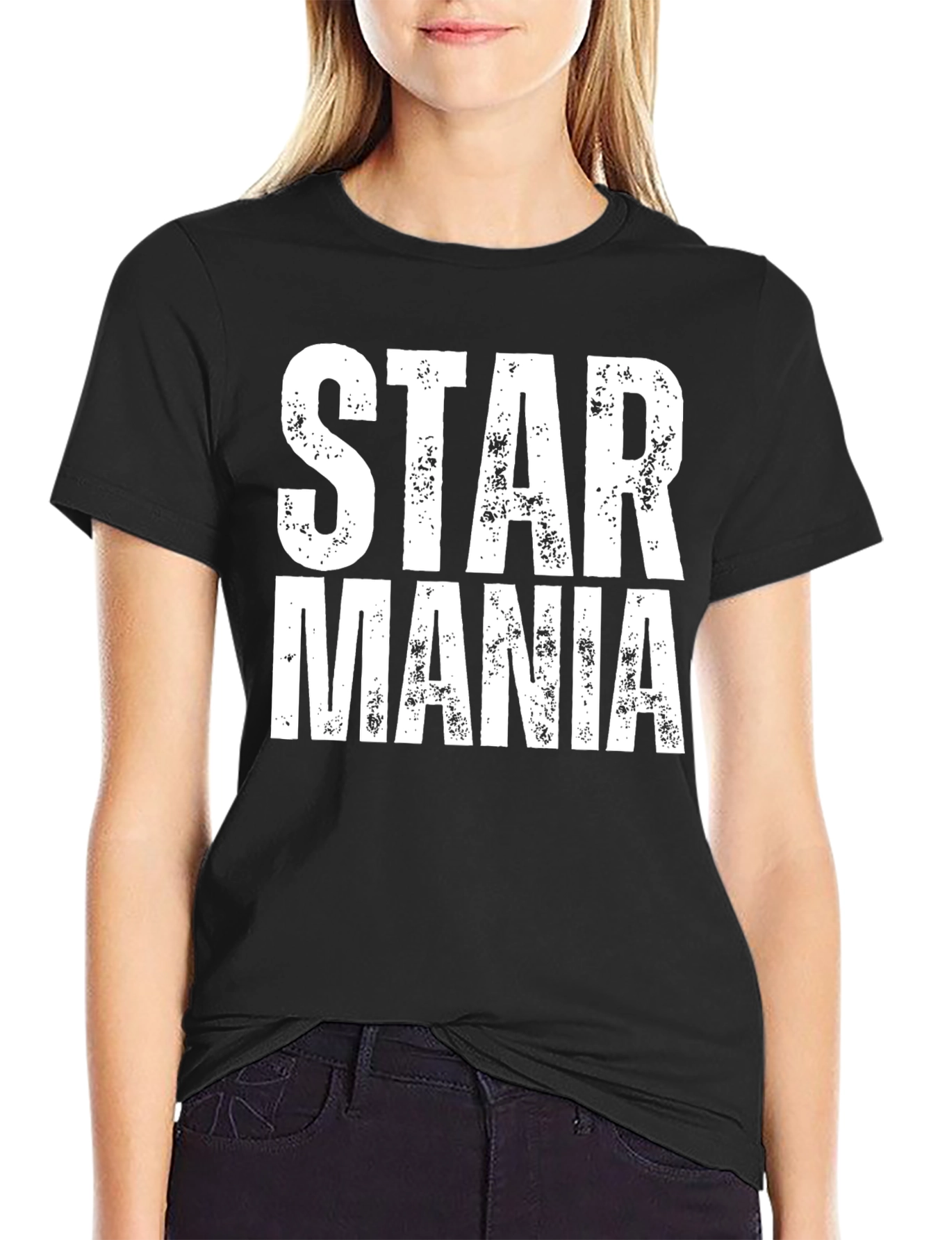 Star Mania Black T-Shirt