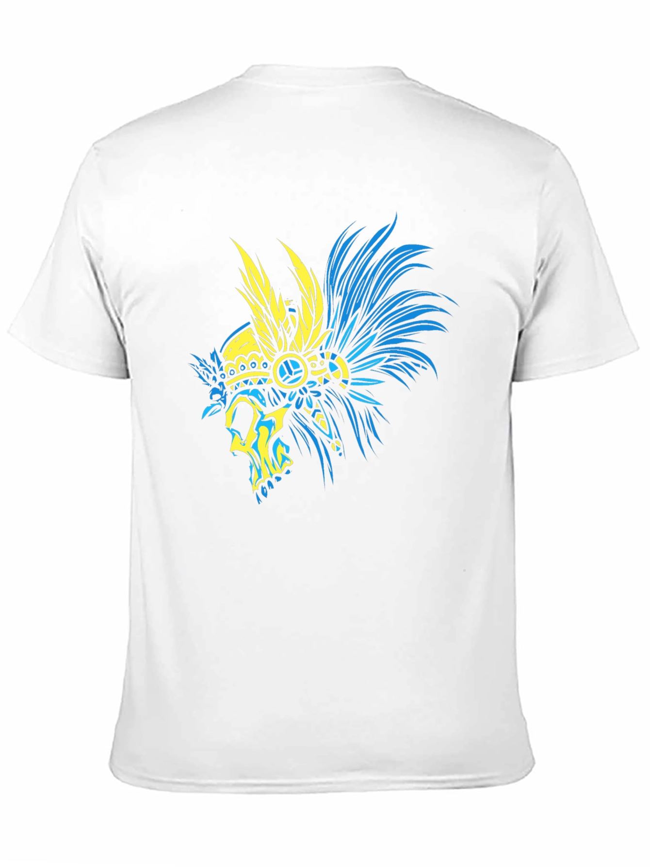 Skull Headdress Graphic T-Shirt - Black