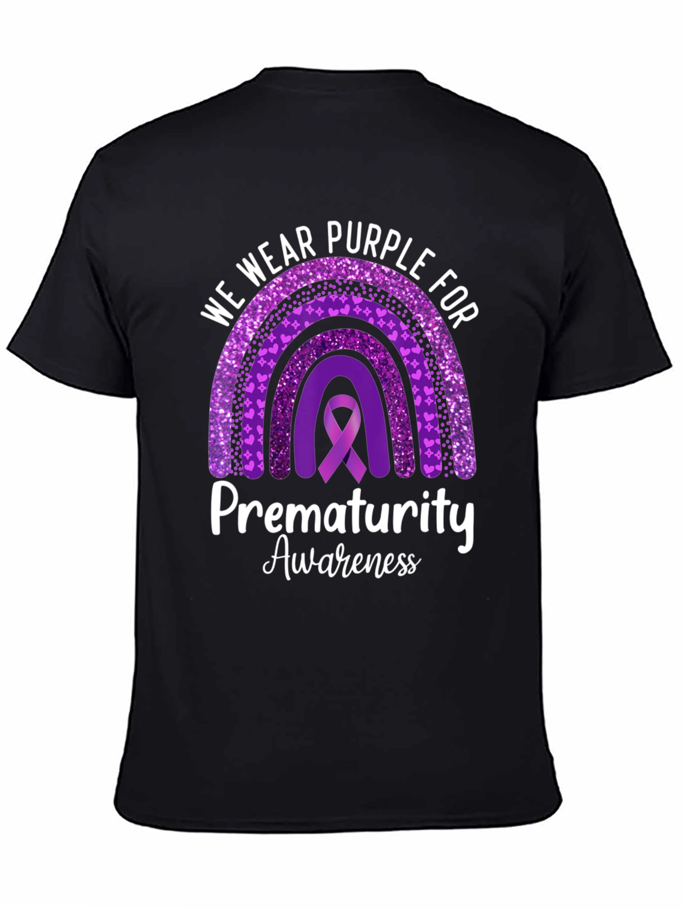 Prematurity Awareness Purple Ribbon T-Shirt