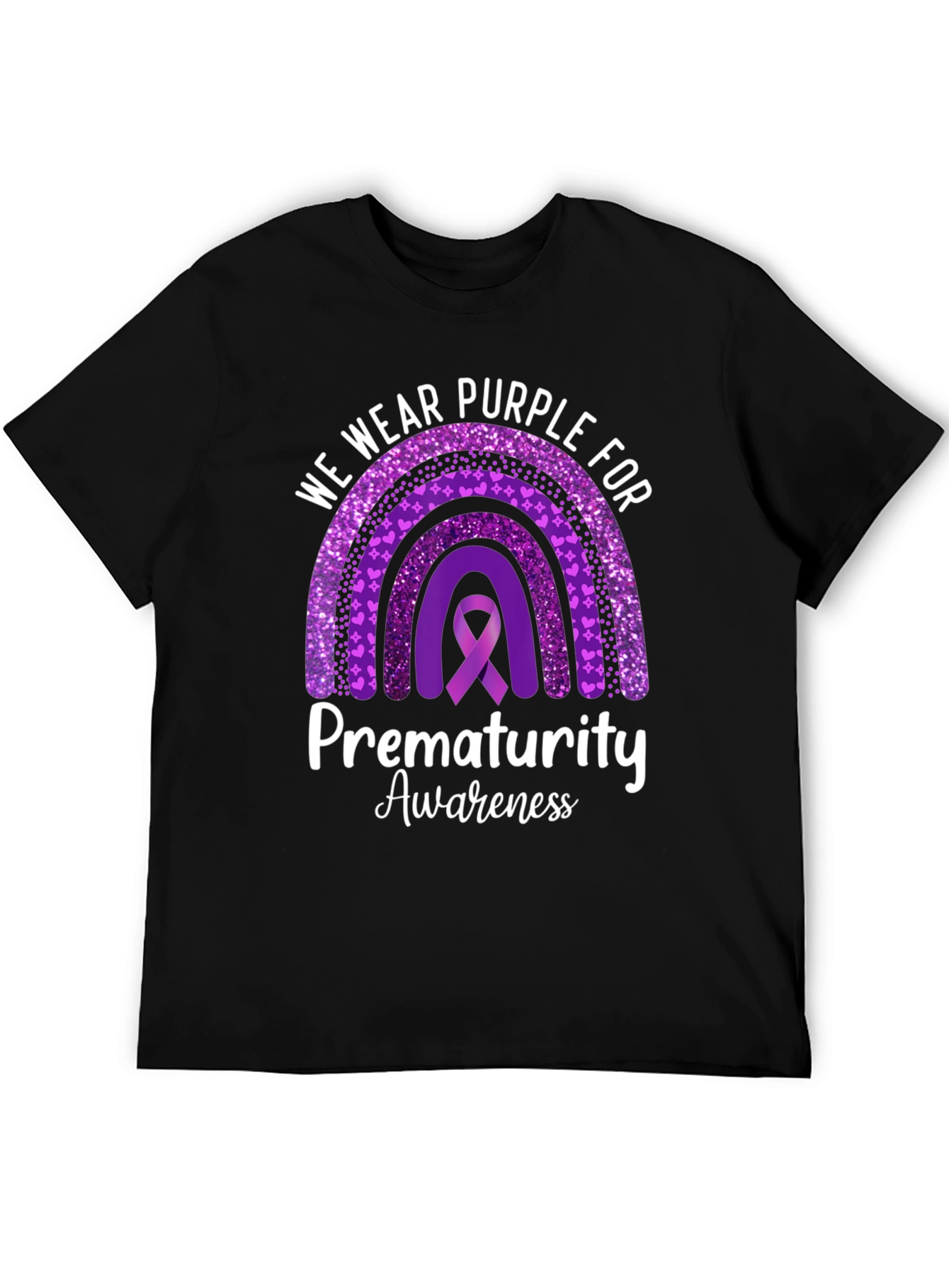 Prematurity Awareness Purple Ribbon T-Shirt