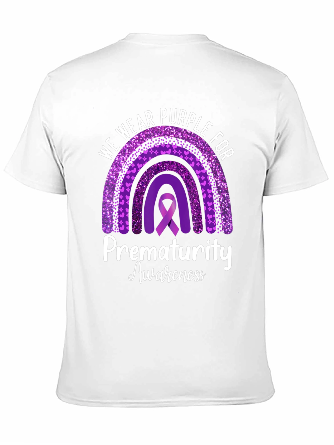 Prematurity Awareness Purple Ribbon T-Shirt
