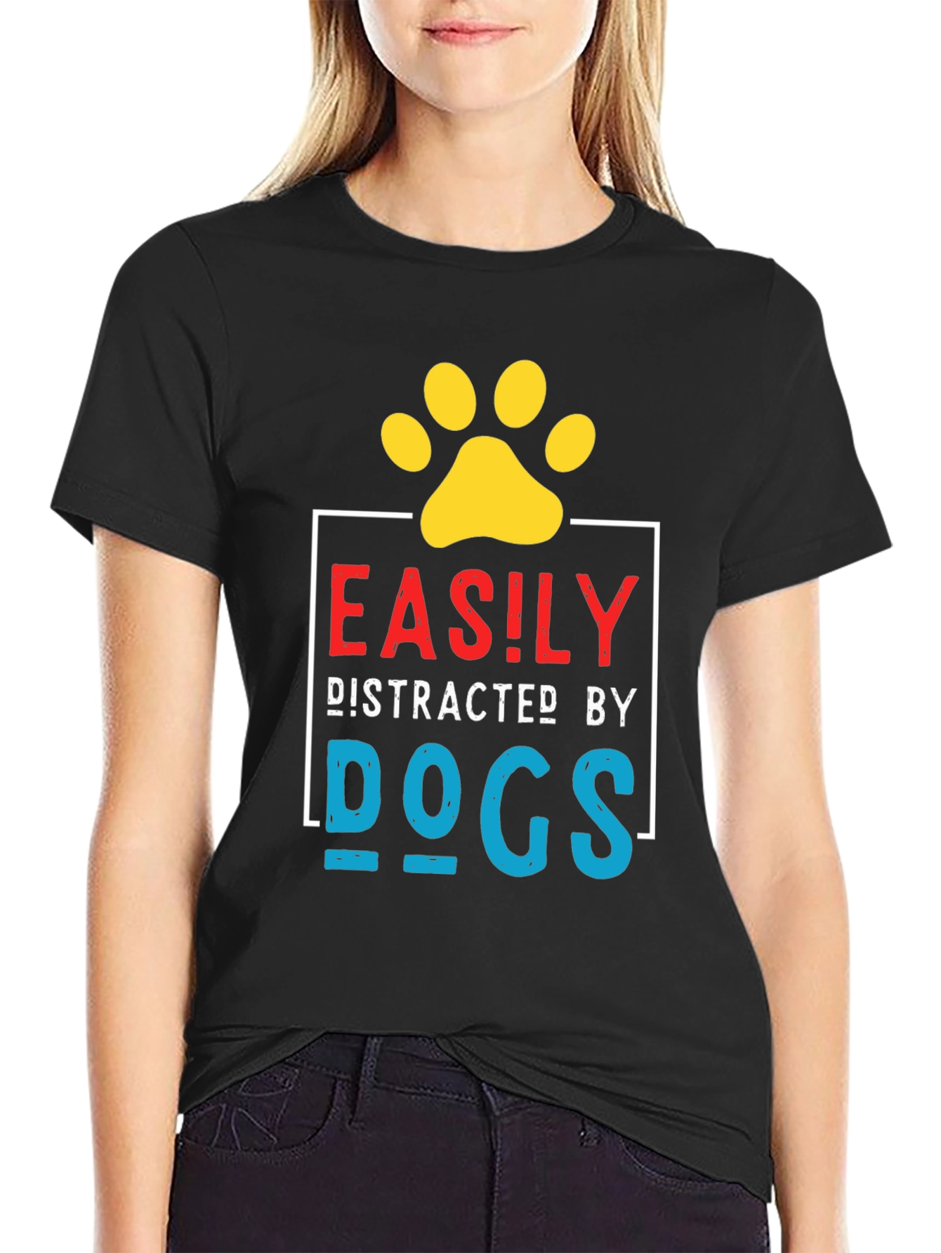 Easily Distracted By Dogs Graphic Tee