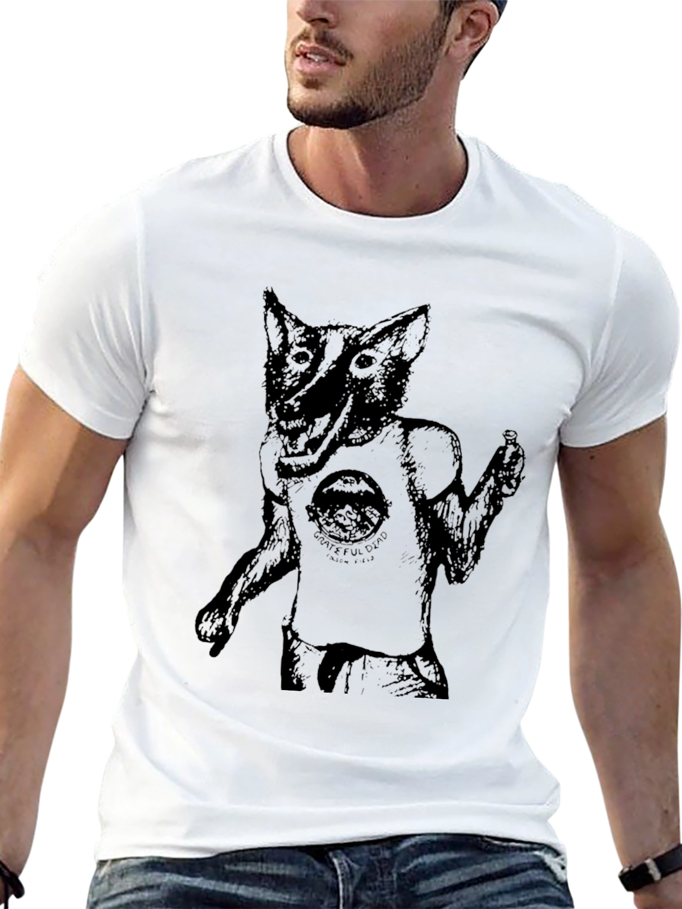 Grateful Dead Wolf T-Shirt - Unique Graphic Tee