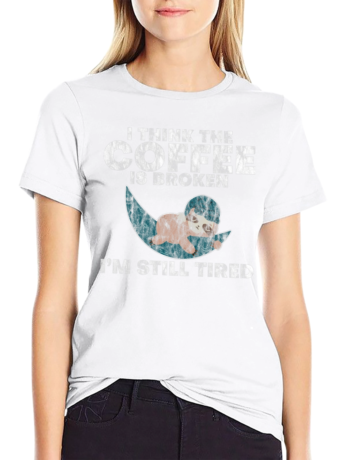 Funny Coffee is Broken Sloth T-Shirt