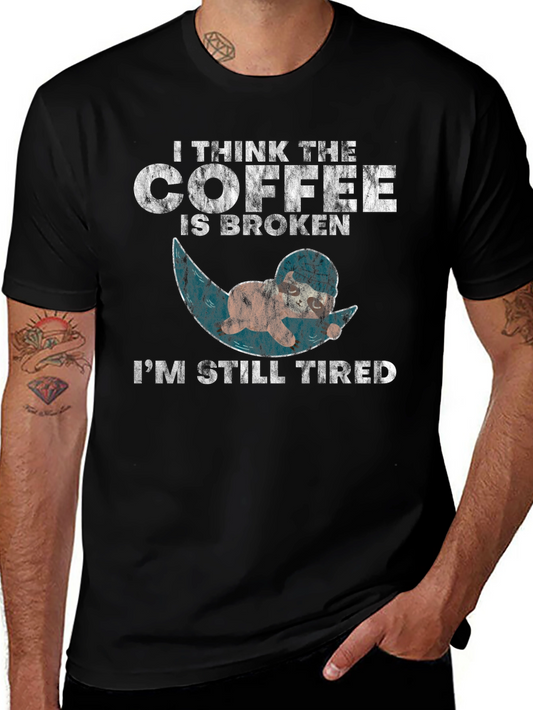 Funny Coffee is Broken Sloth T-Shirt