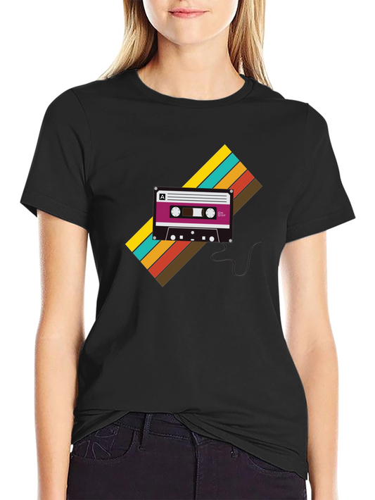 Retro Cassette Tape T-Shirt - Vintage Style