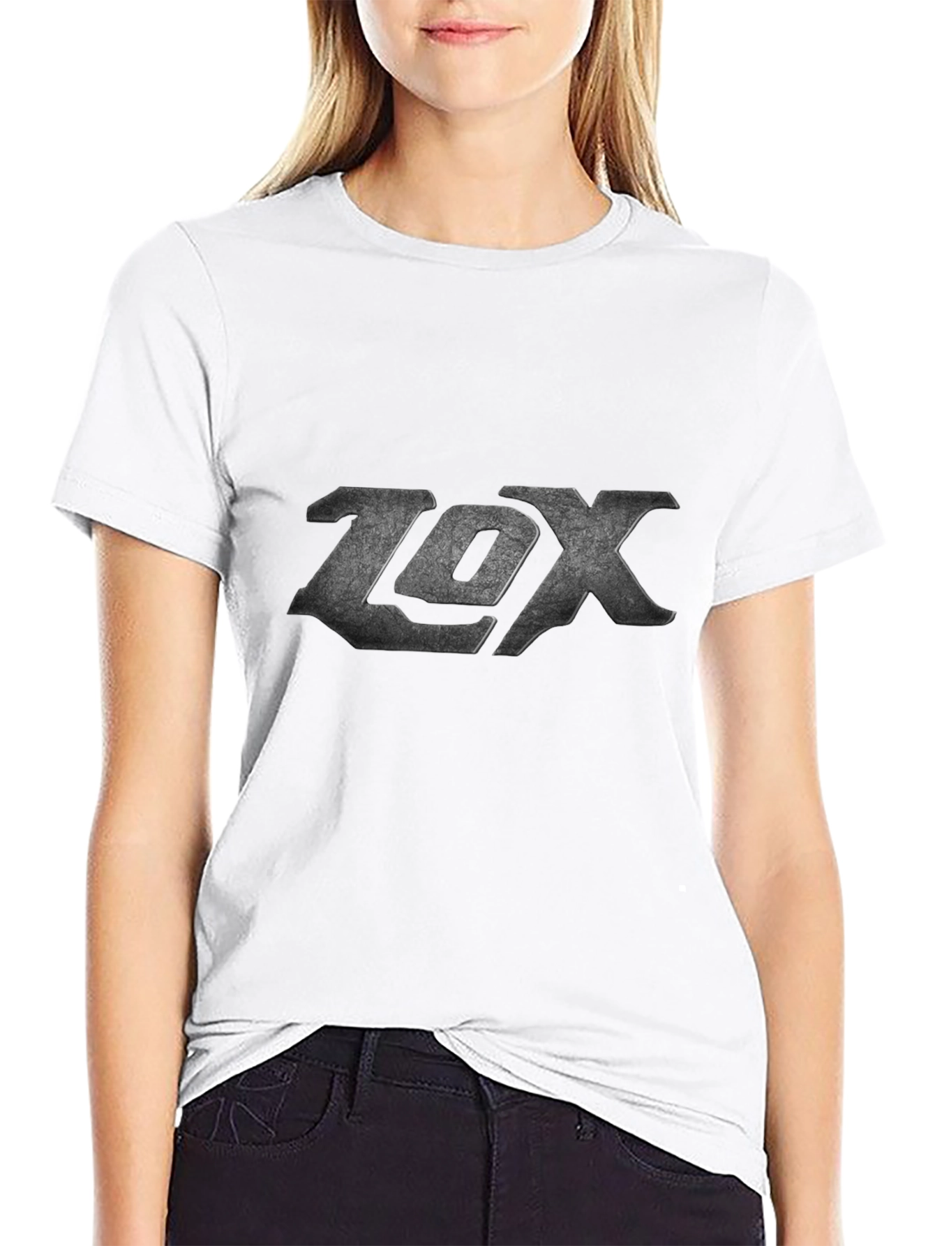 LOX Graphic Print Black T-Shirt