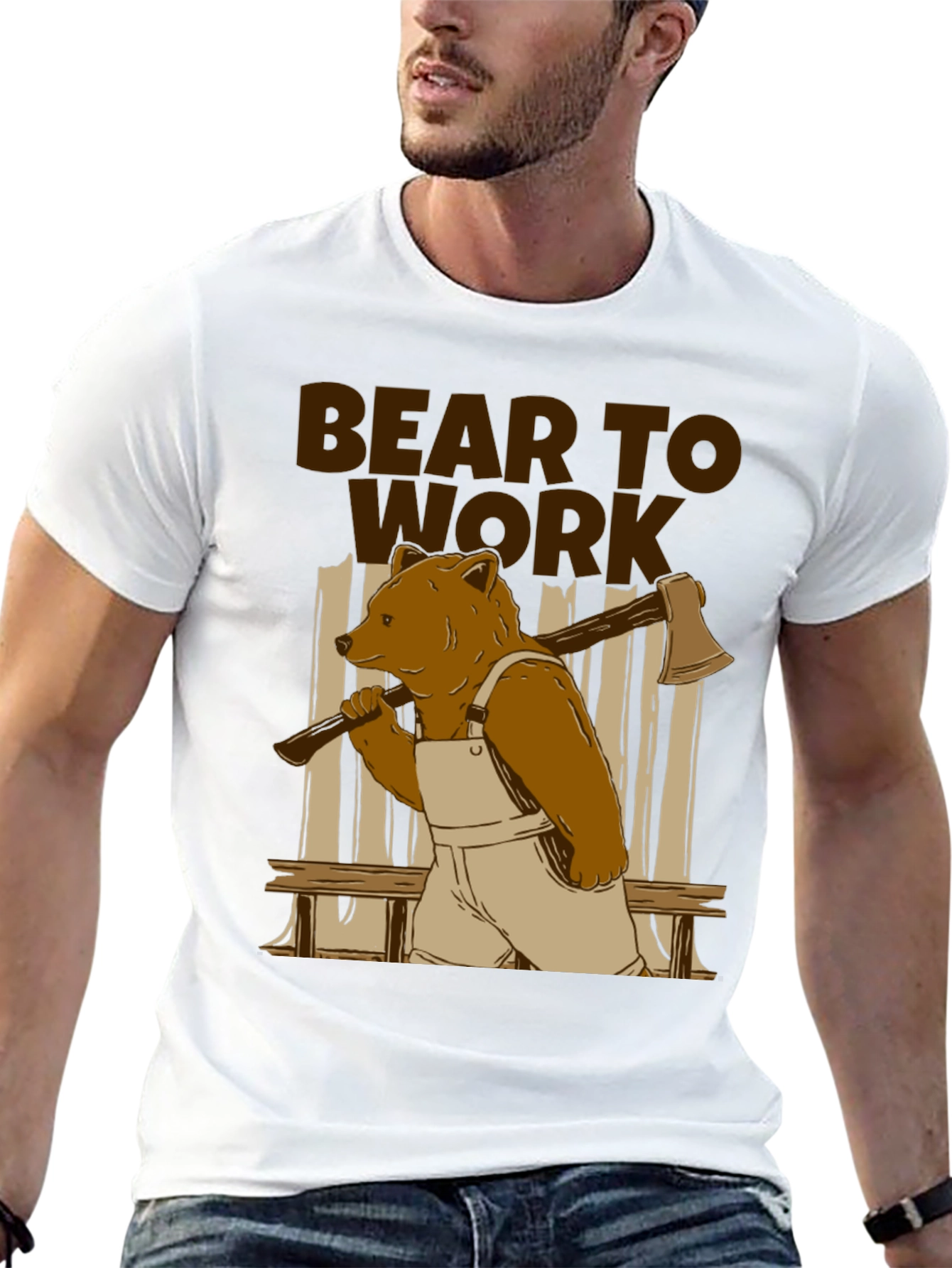 Bear to Work T-Shirt - Lumberjack Style