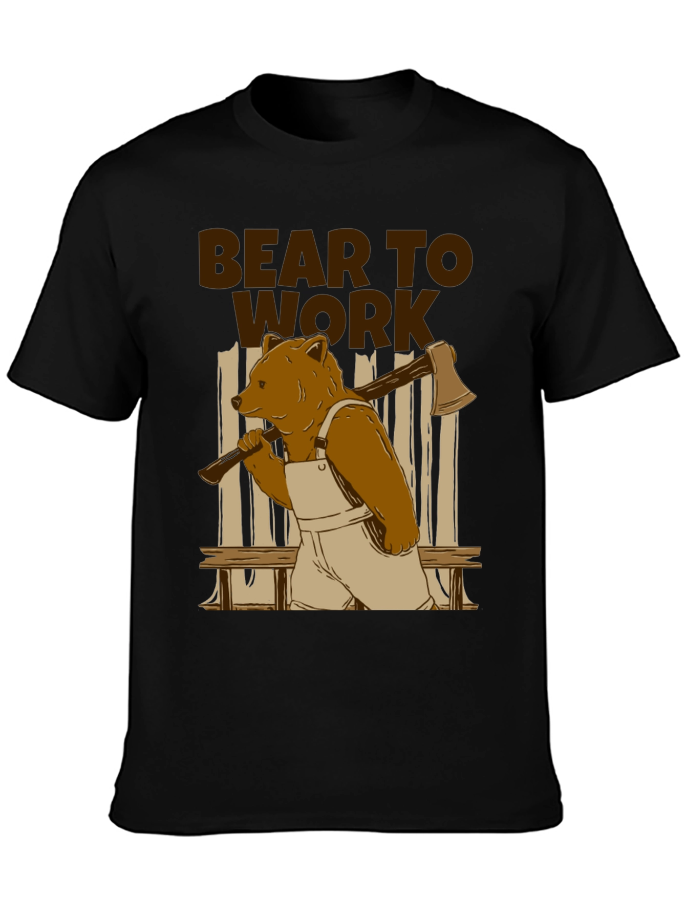 Bear to Work T-Shirt - Lumberjack Style