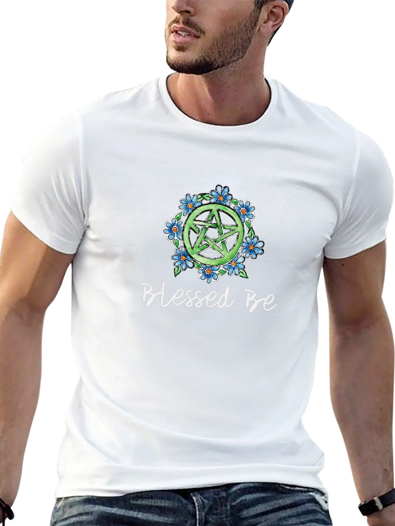 Blessed Be Pentacle Flower T-Shirt