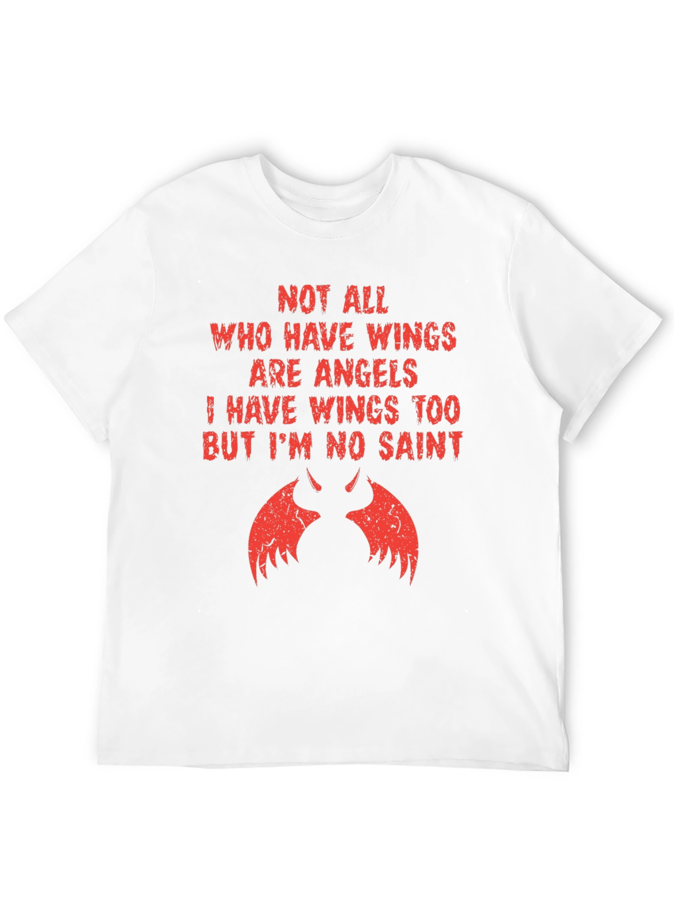 Not All Angels T-Shirt - Devil Wings Tee