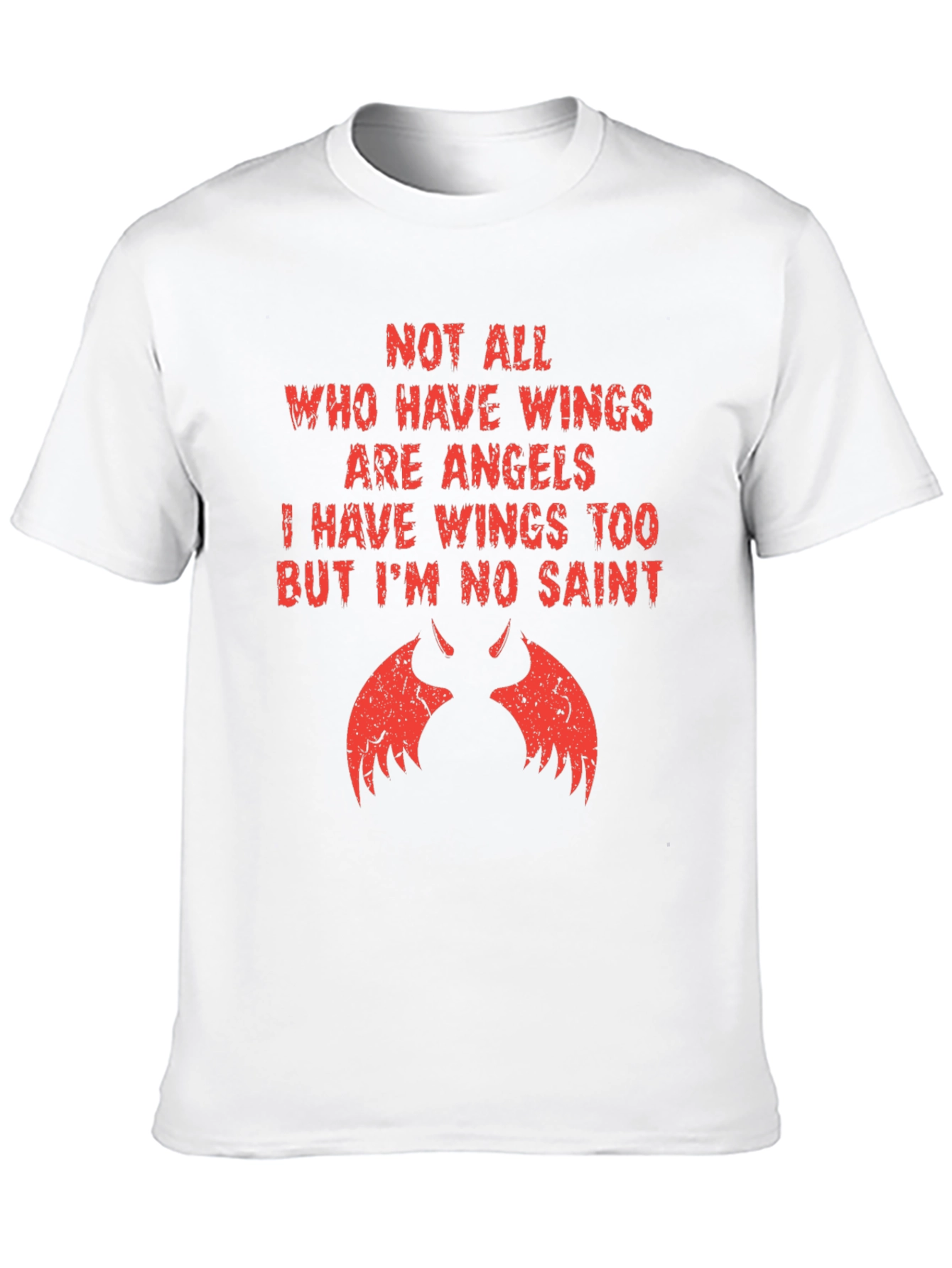 Not All Angels T-Shirt - Devil Wings Tee