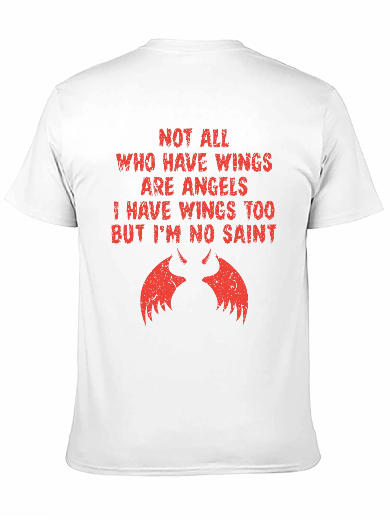 Not All Angels T-Shirt - Devil Wings Tee