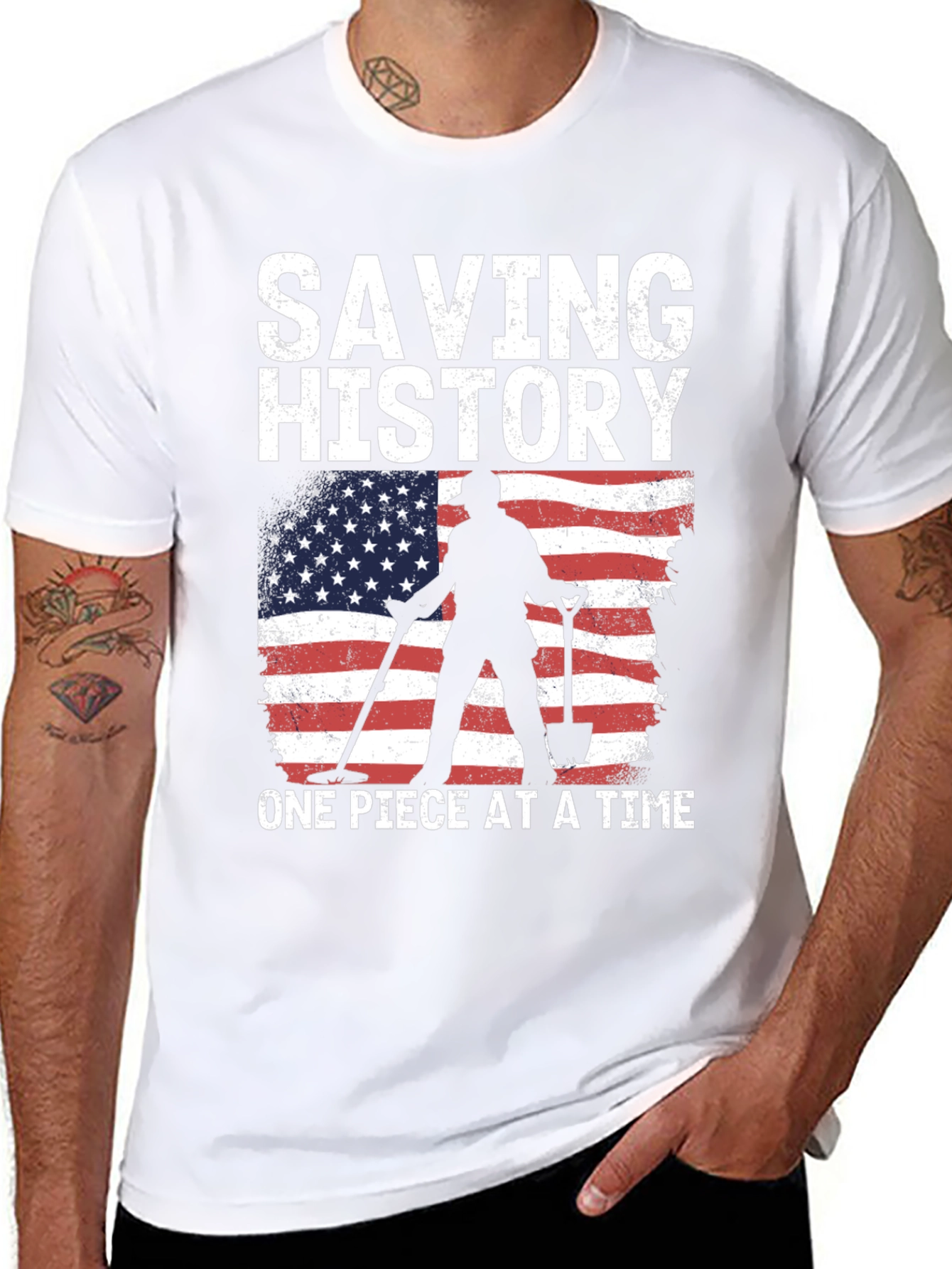 Saving History Metal Detecting T-Shirt