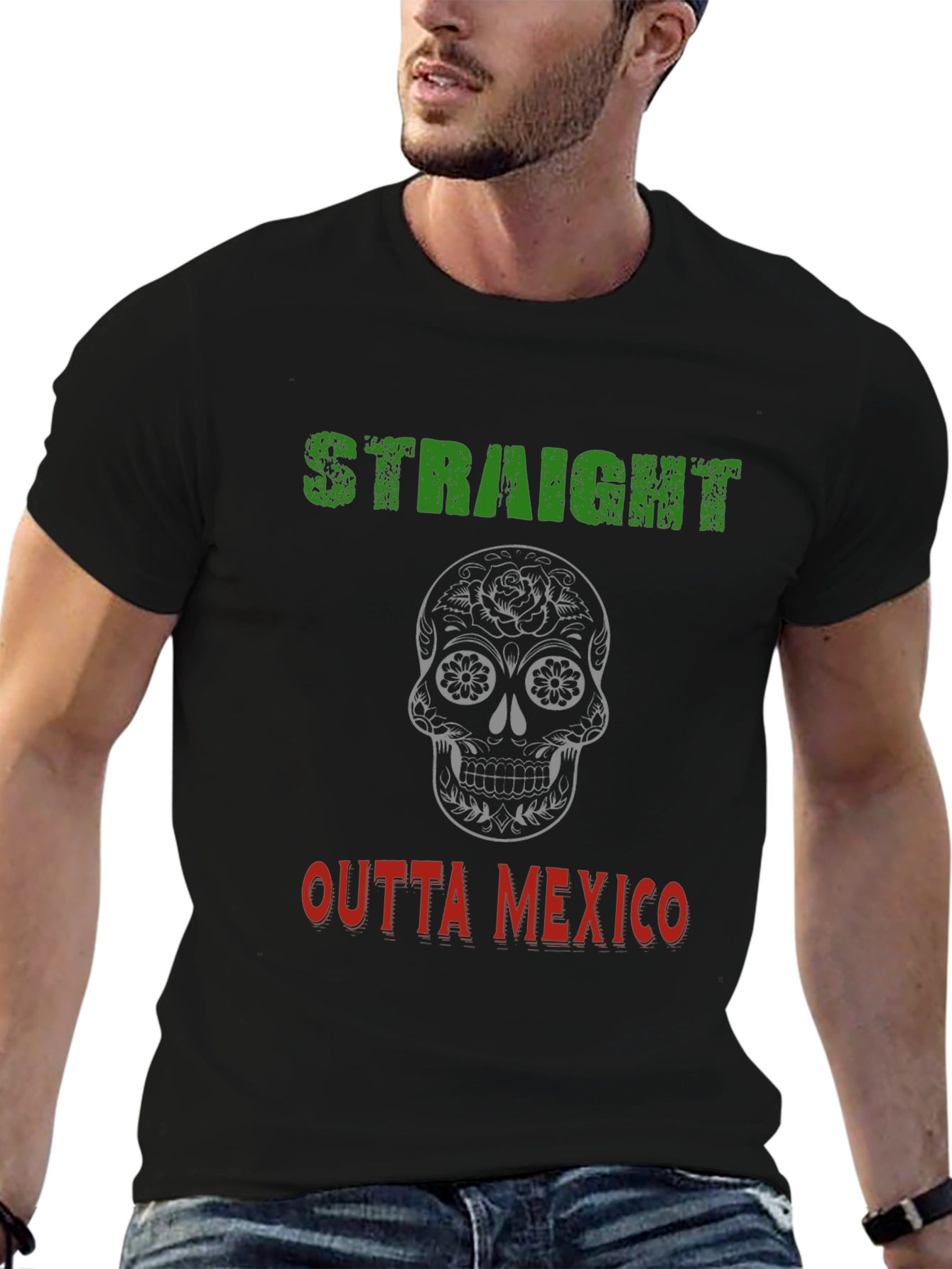 Straight Outta Mexico Graphic T-Shirt