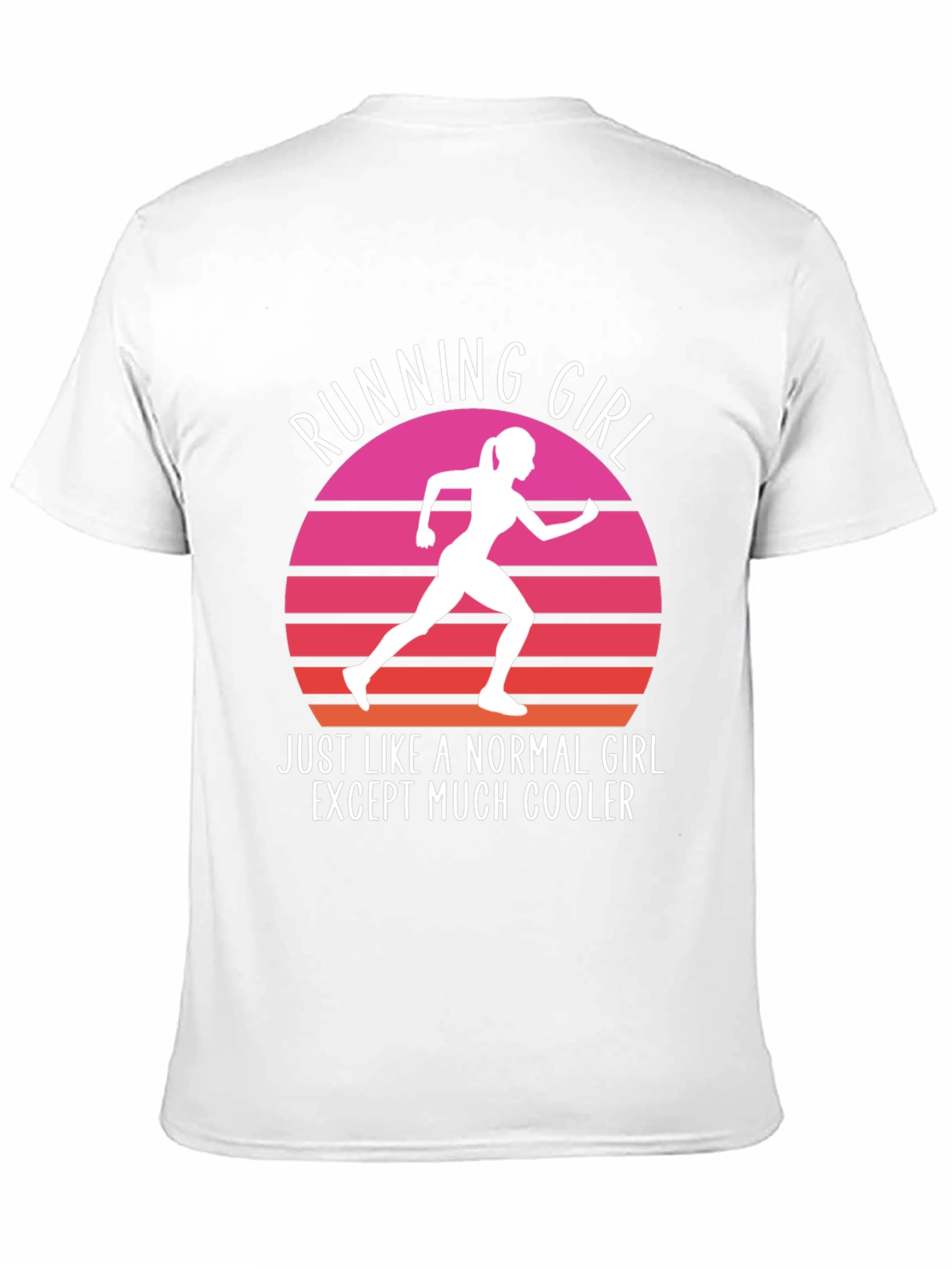 Running Girl T-Shirt - Cool Graphic Tee