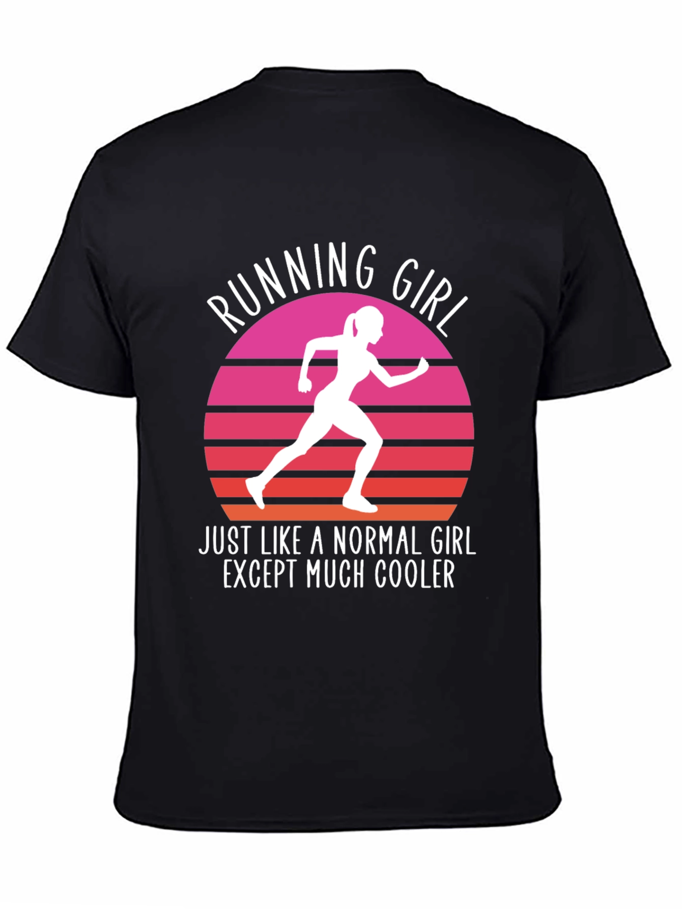 Running Girl T-Shirt - Cool Graphic Tee