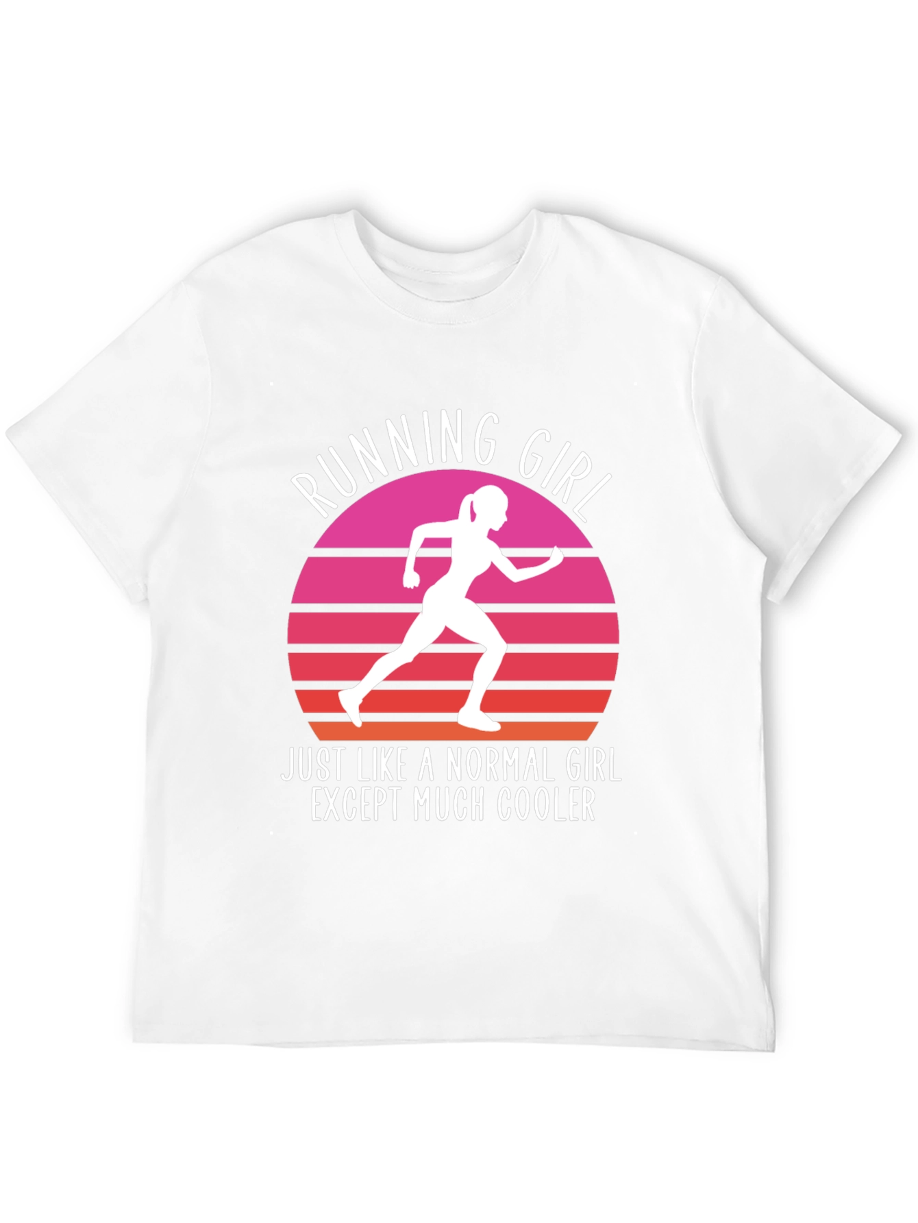 Running Girl T-Shirt - Cool Graphic Tee