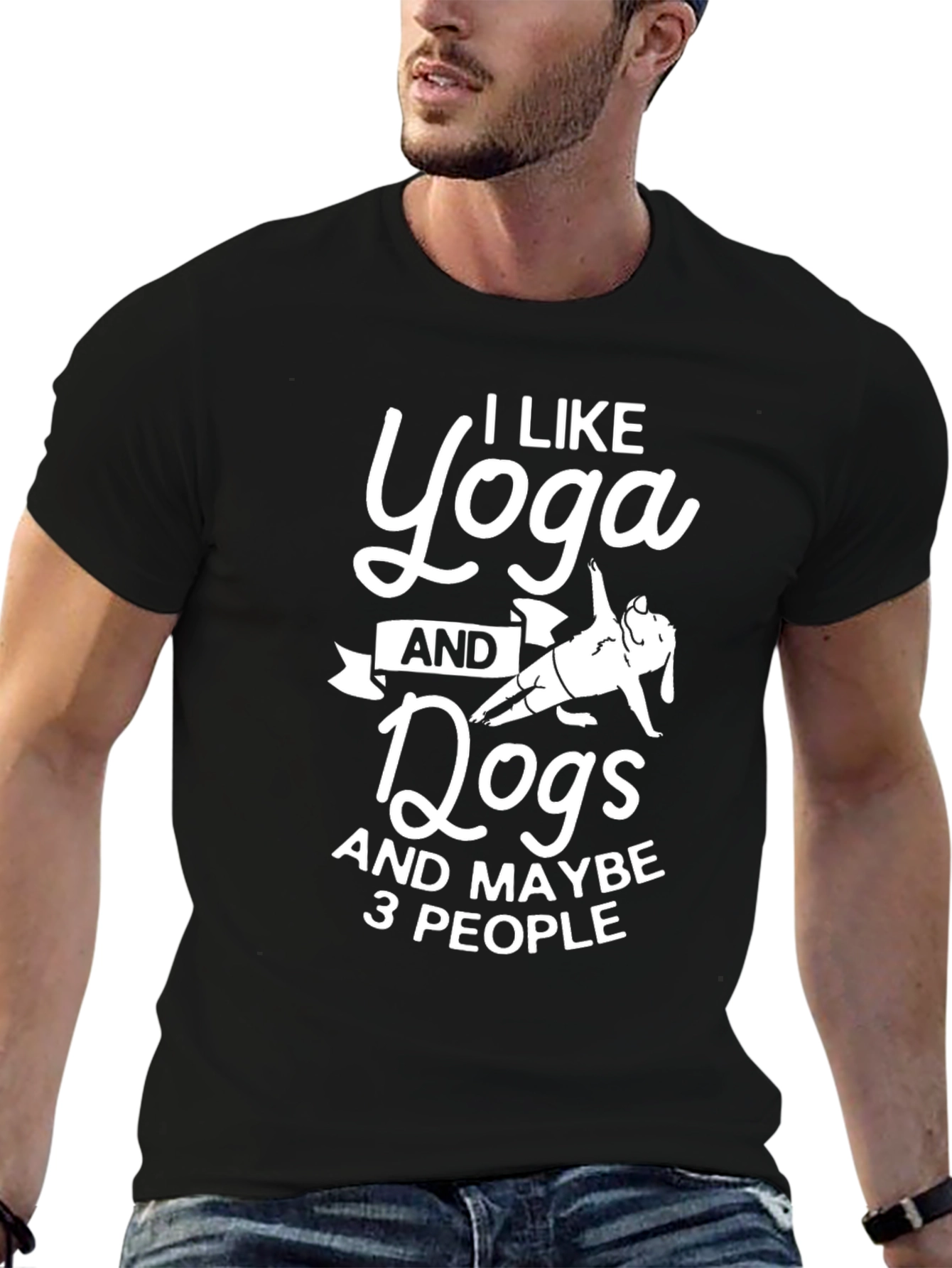 I Like Yoga And Dogs T-Shirt