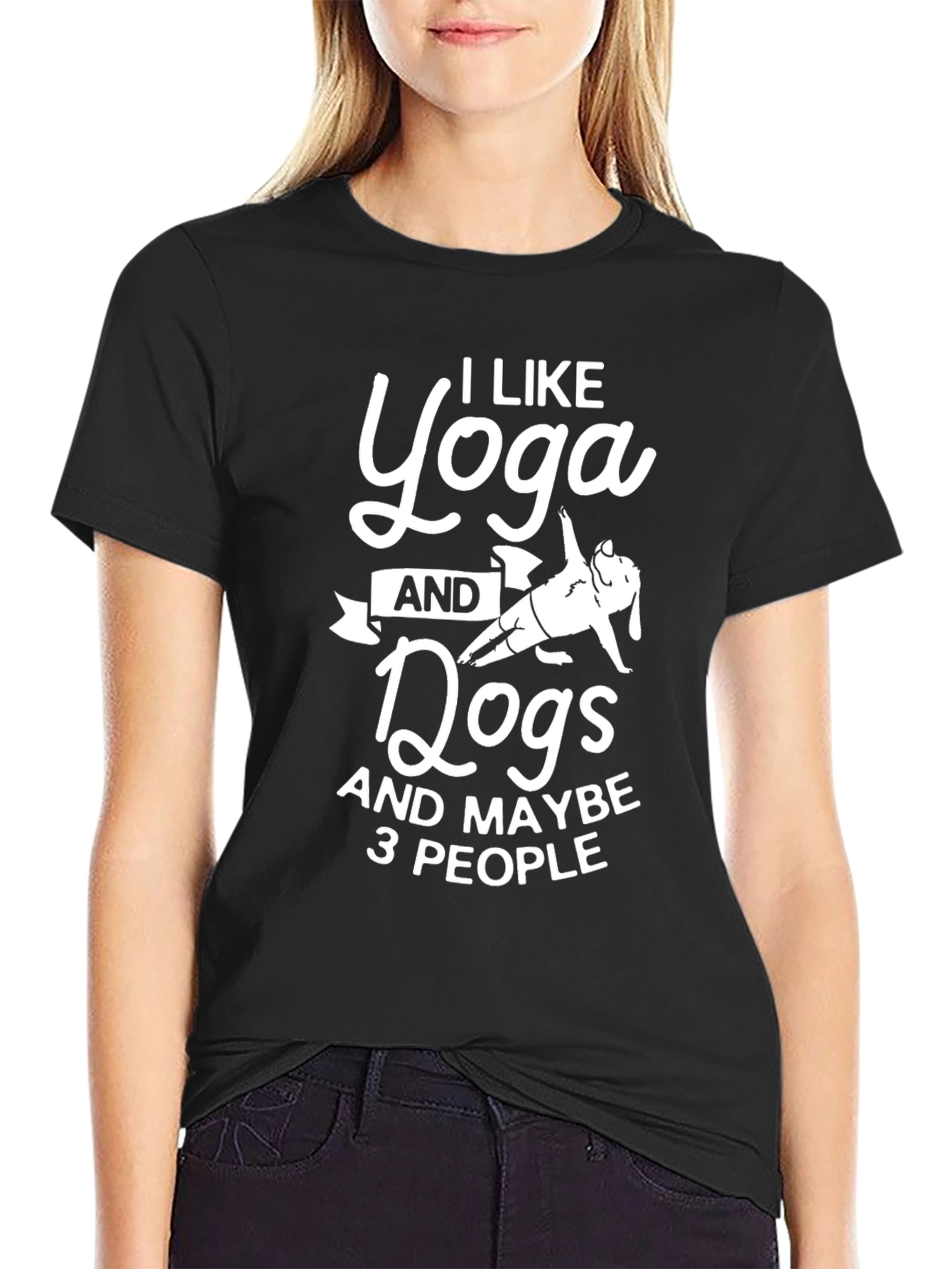 I Like Yoga And Dogs T-Shirt