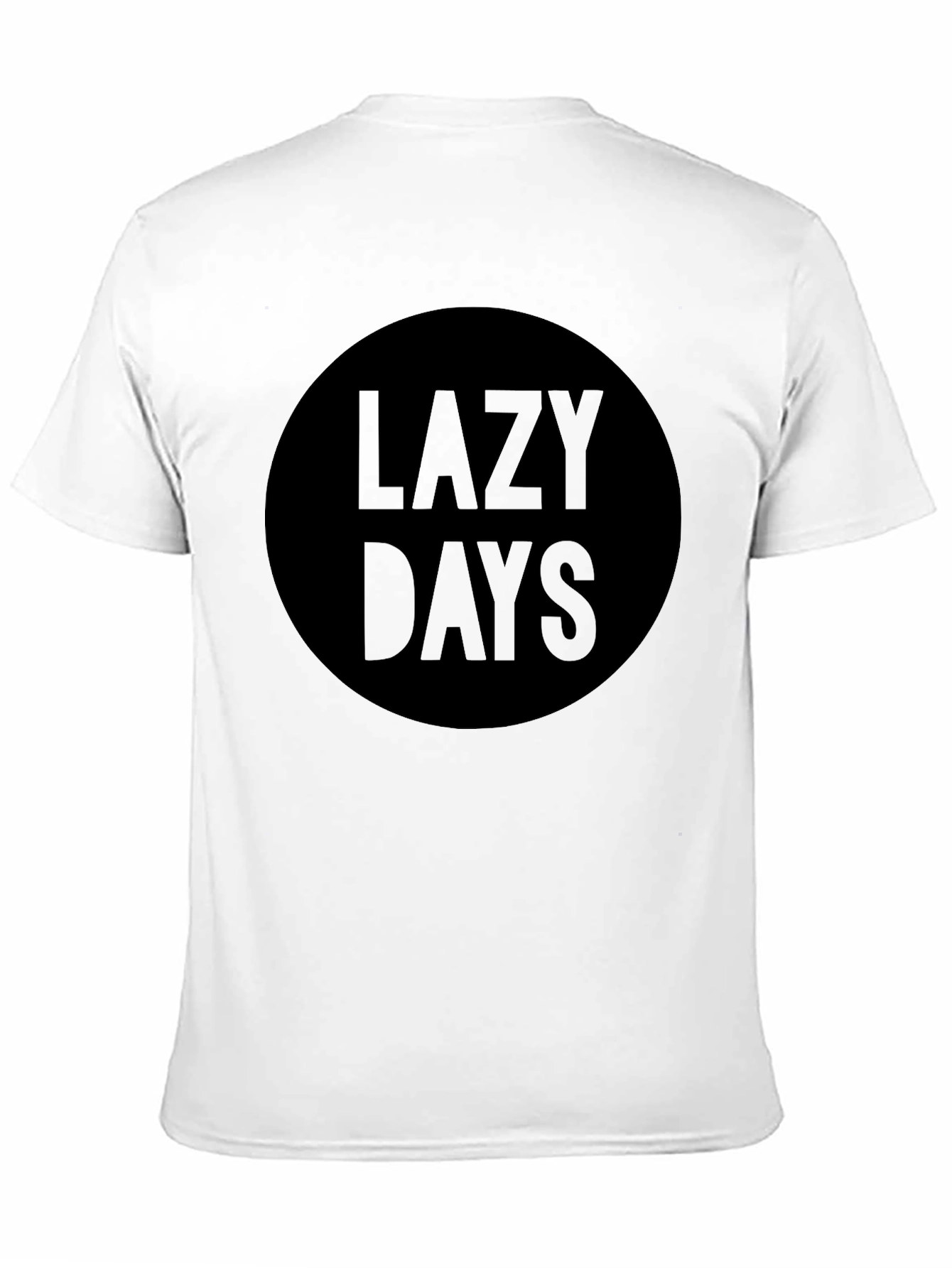 Lazy Days Black Graphic Tee