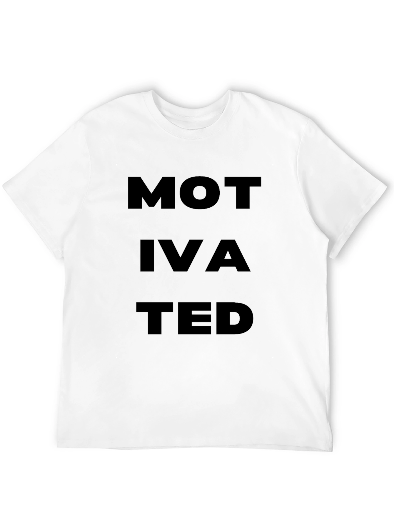 Motivated Graphic Tee - Black Cotton Casual Shirt