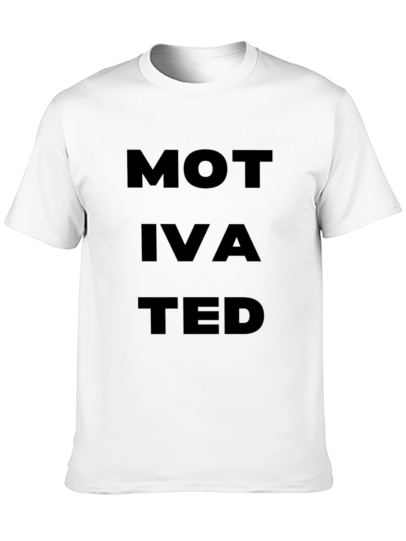 Motivated Graphic Tee - Black Cotton Casual Shirt
