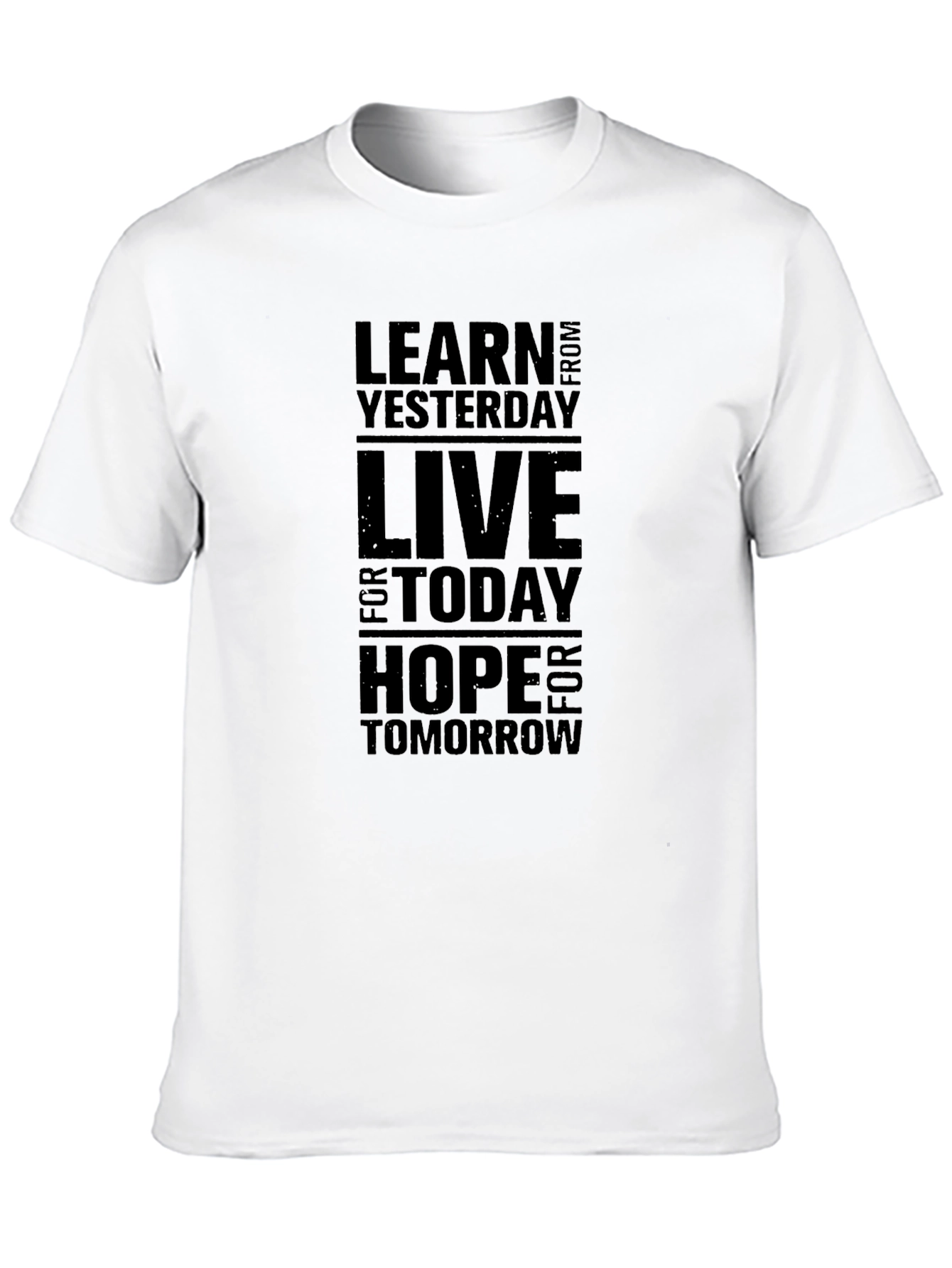 Inspirational Graphic Tee - Learn Live Hope