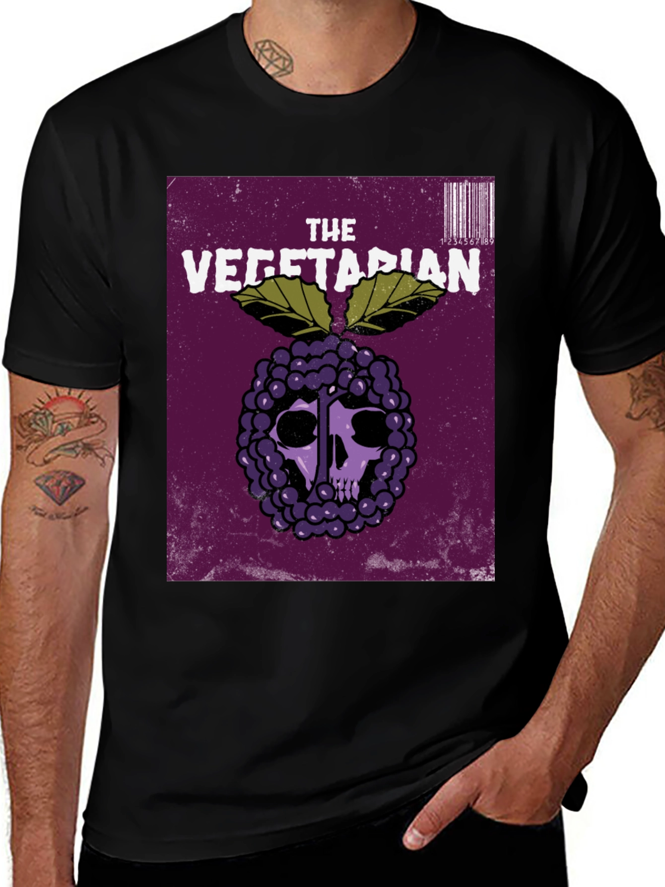 The Vegetarian Graphic T-Shirt - Dark Humor Tee