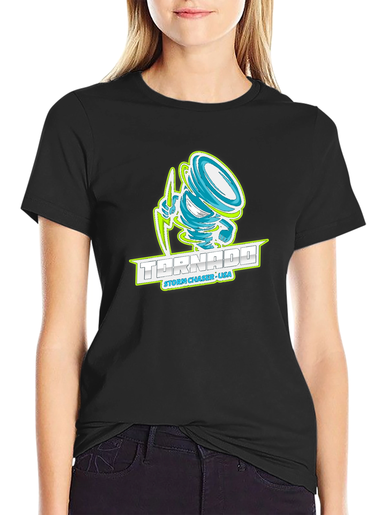 Tornado Storm Chaser USA Graphic T-Shirt