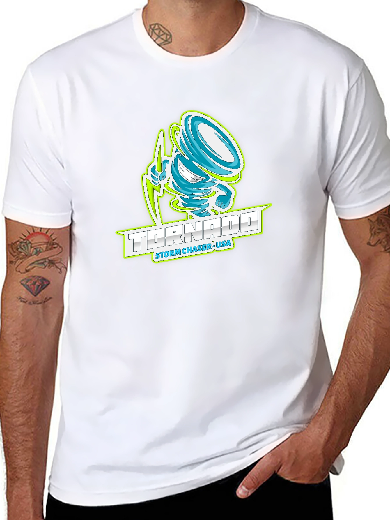 Tornado Storm Chaser USA Graphic T-Shirt