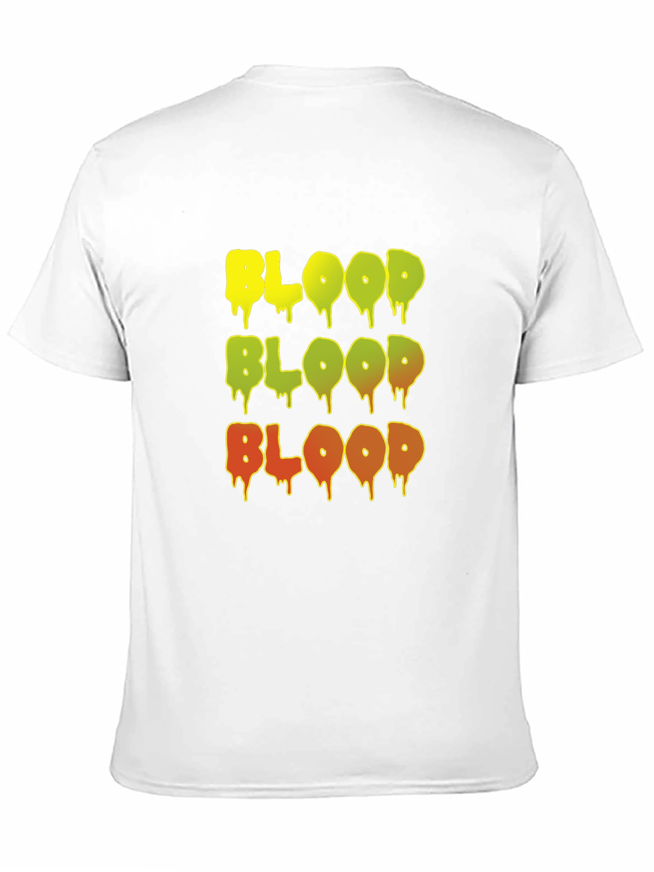 Gothic Blood Graphic Print Black T-Shirt