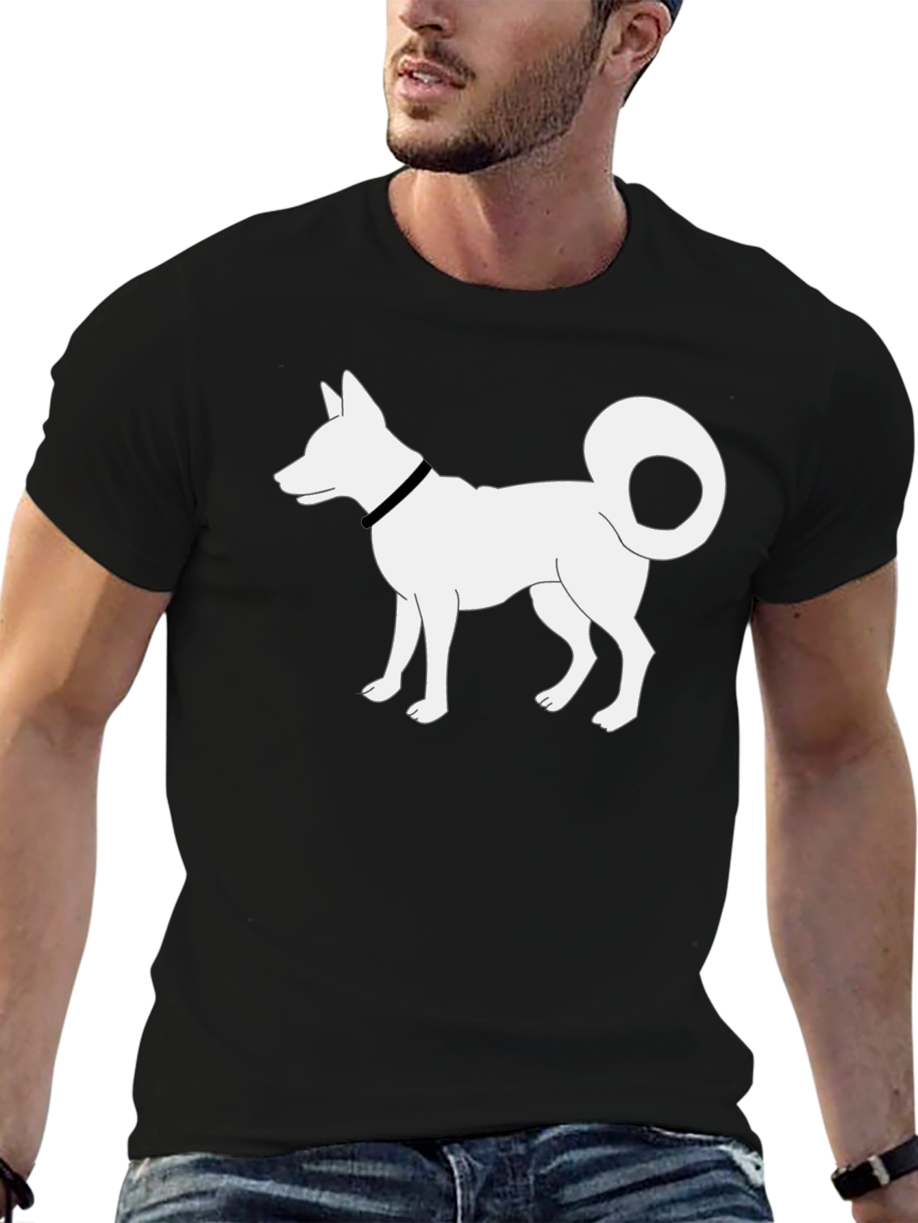 Dog Graphic Tee - Black T-Shirt