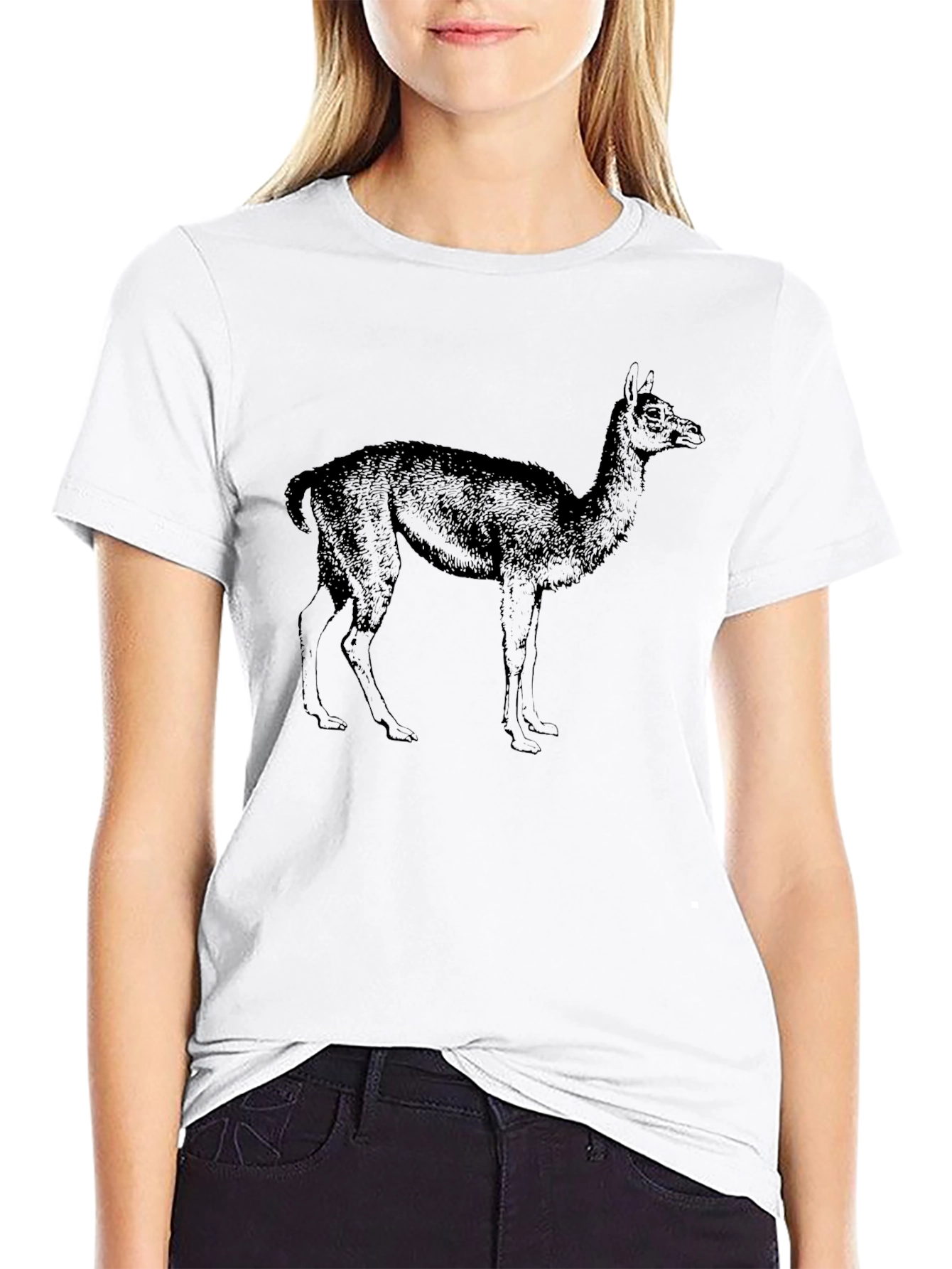 Llama Graphic Tee - Classic Black T-Shirt