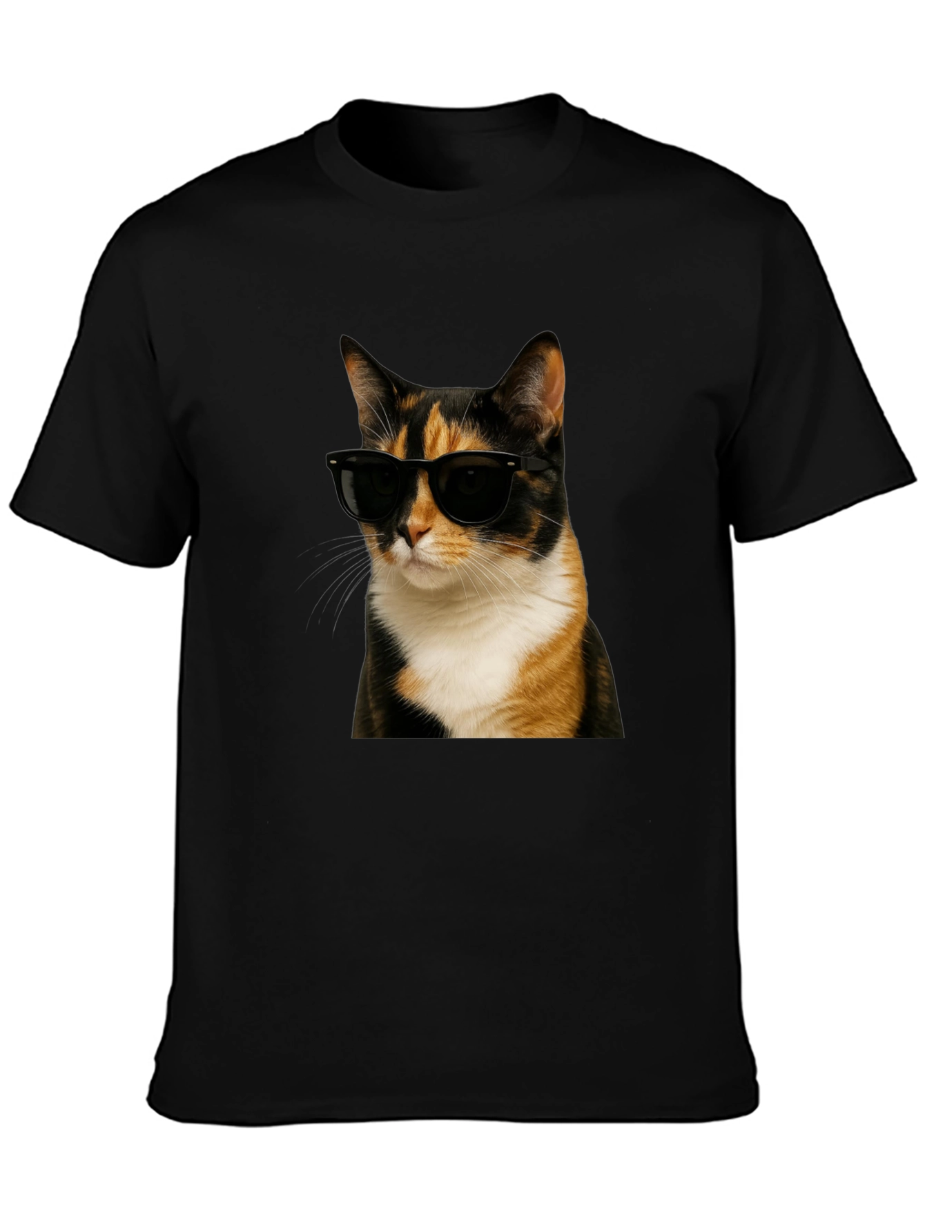 Cool Cat Graphic T-Shirt - Black