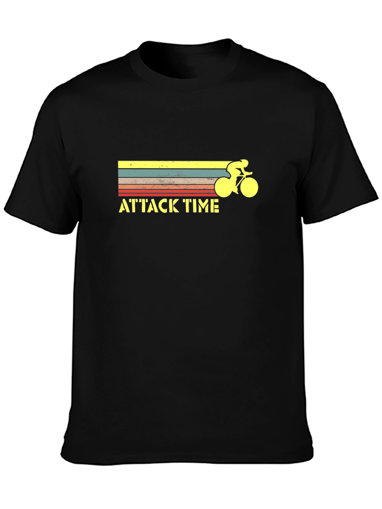 Attack Time Cycling Graphic Tee - Retro Style