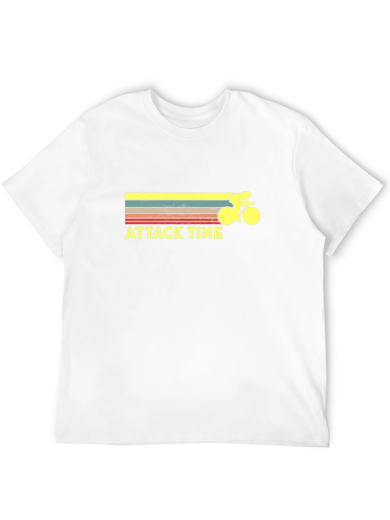 Attack Time Cycling Graphic Tee - Retro Style