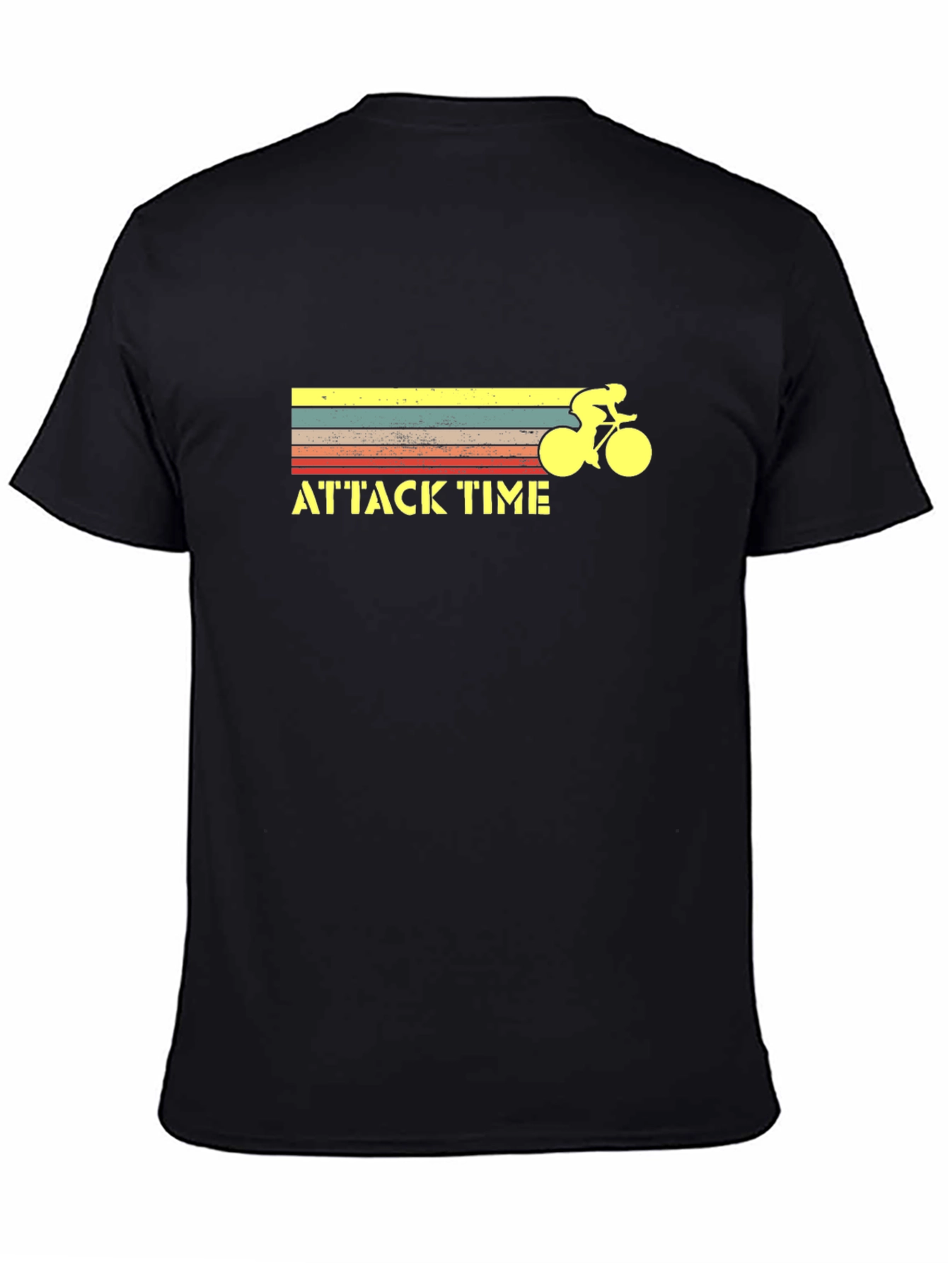 Attack Time Cycling Graphic Tee - Retro Style