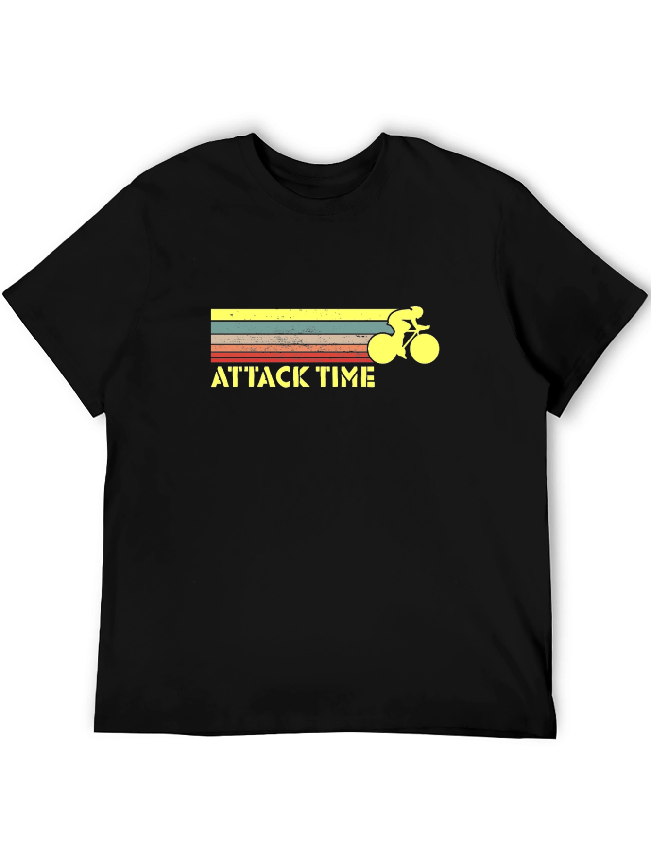 Attack Time Cycling Graphic Tee - Retro Style
