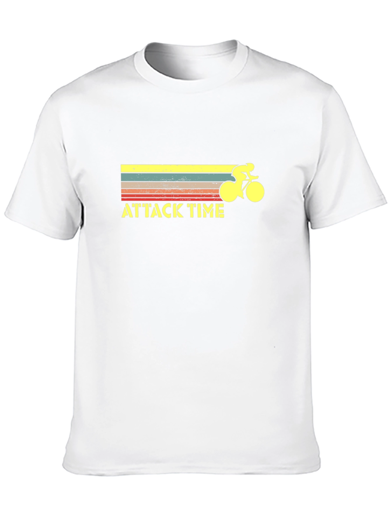 Attack Time Cycling Graphic Tee - Retro Style